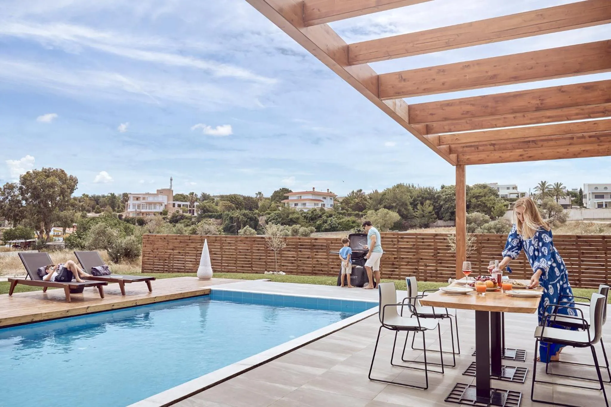 Swimming pool in Anar Villas Rhodes