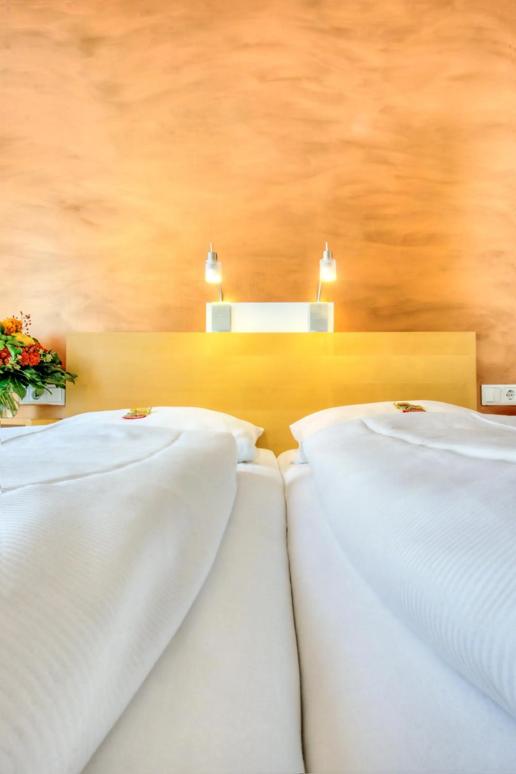 Bed in Town Hotel Wiesbaden - kleines Privathotel in Bestlage