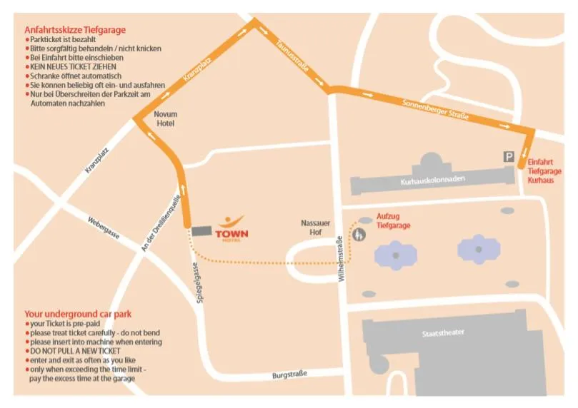 Area and facilities in Town Hotel Wiesbaden - kleines Privathotel in Bestlage