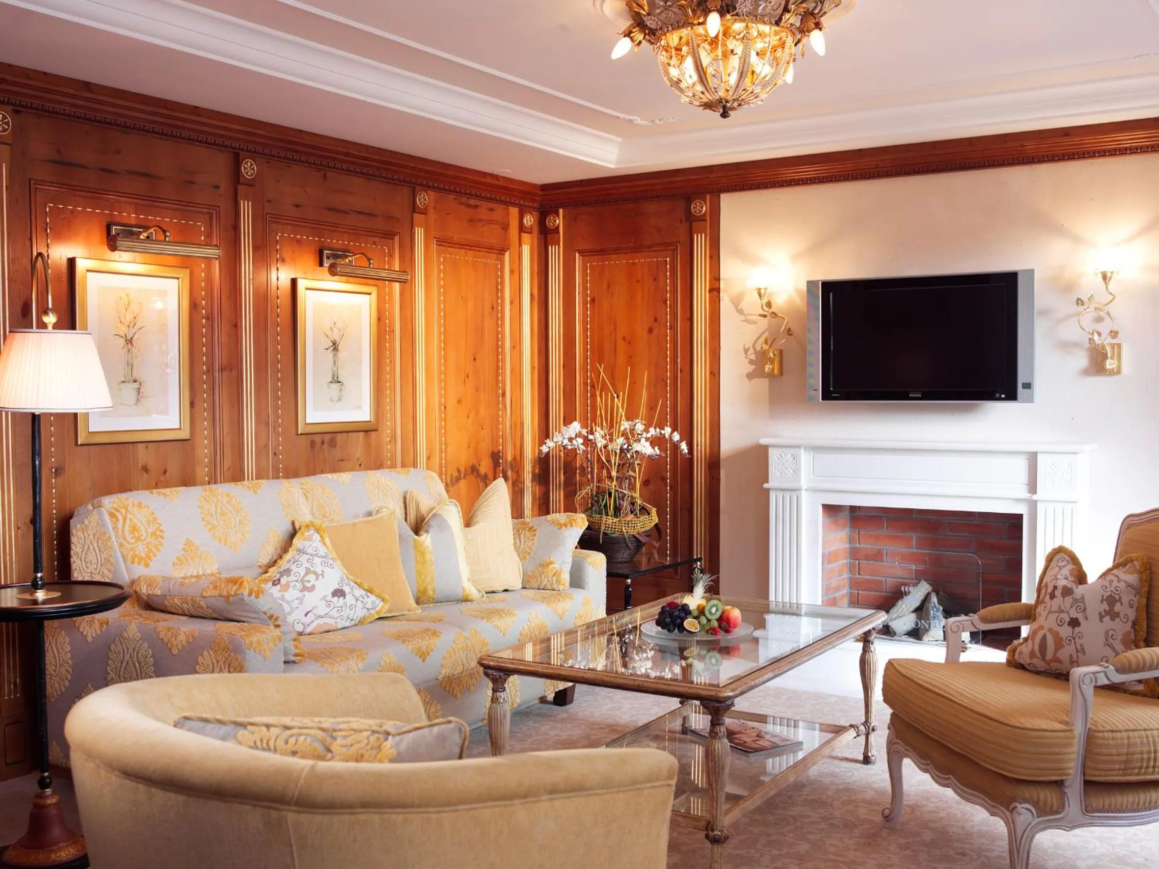 Living room in die Krone von Lech - Romantikhotel - Luxushotel in bester Lage