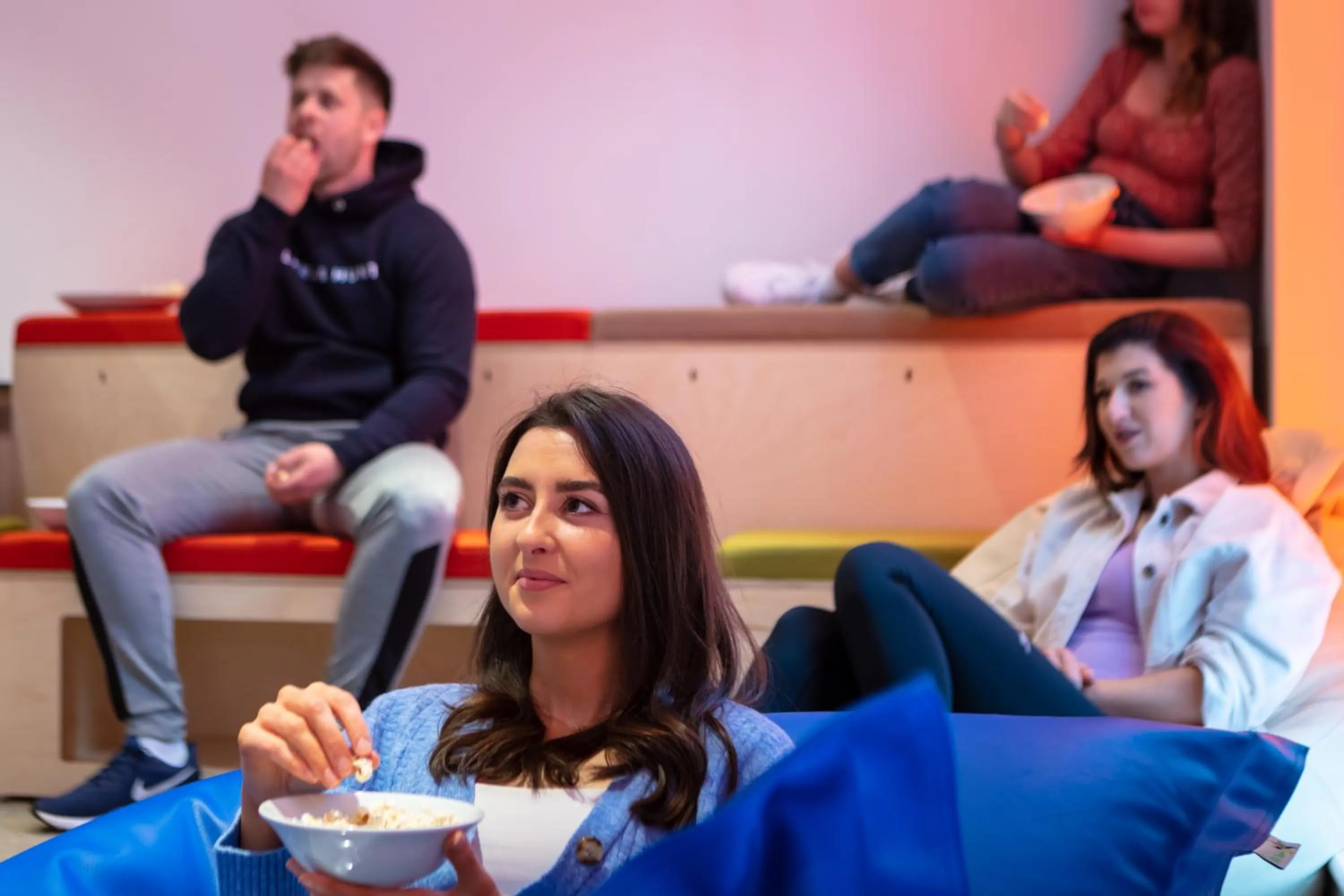 Communal lounge/ TV room in The Westwood Summer Accommodation