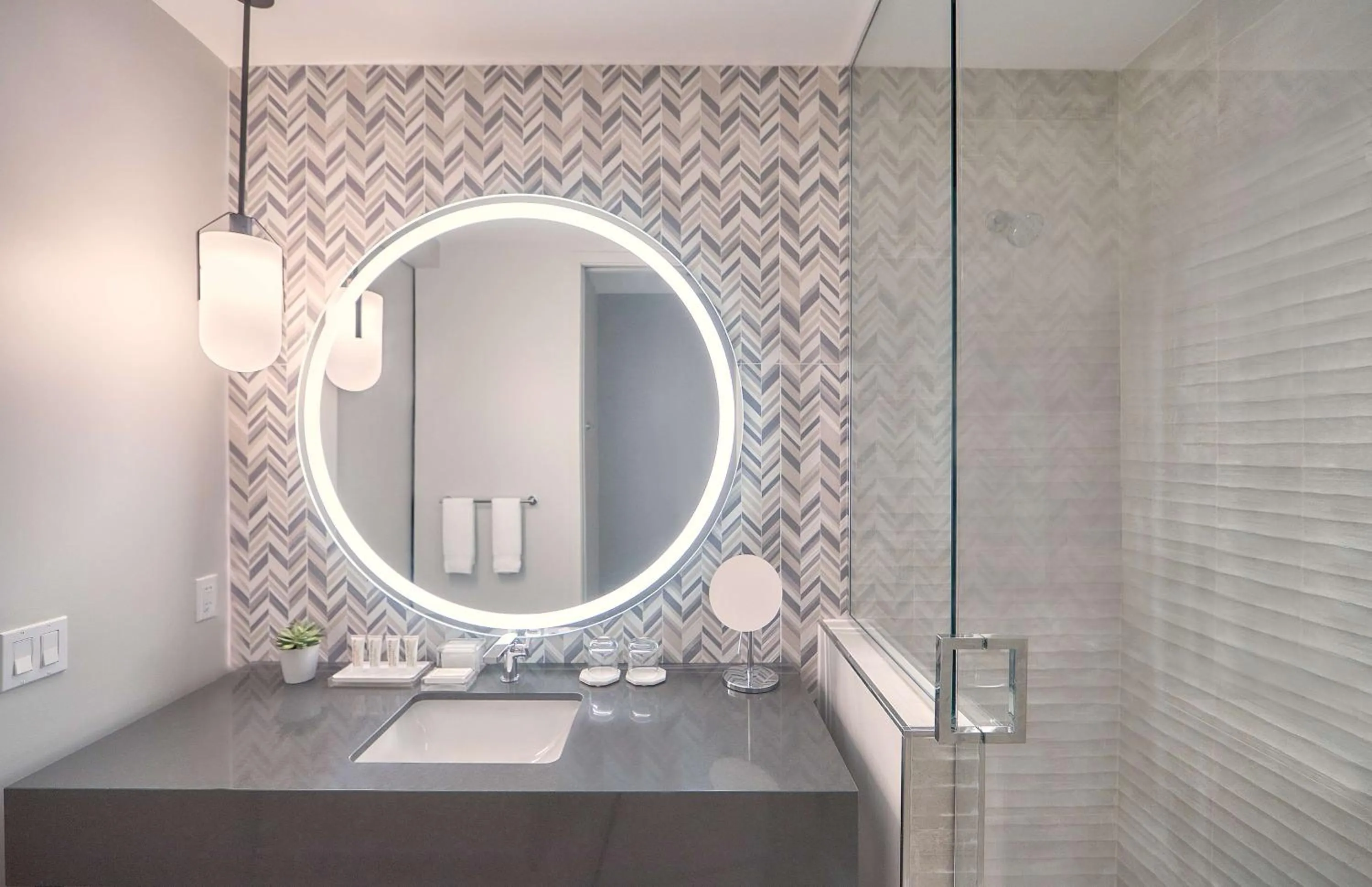 Bathroom in THesis Hotel Miami Coral Gables, Curio Collection by Hilton