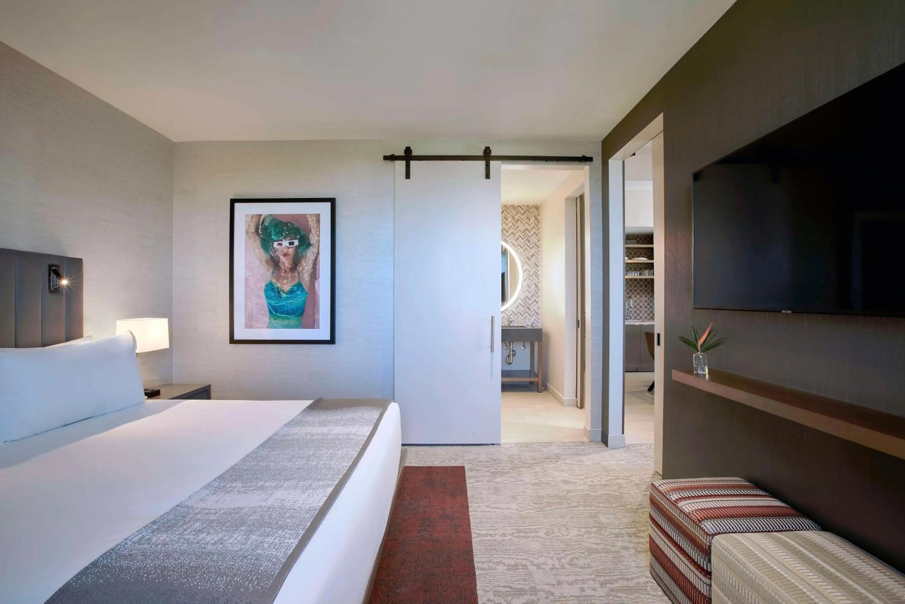 Bed in THesis Hotel Miami Coral Gables, Curio Collection by Hilton