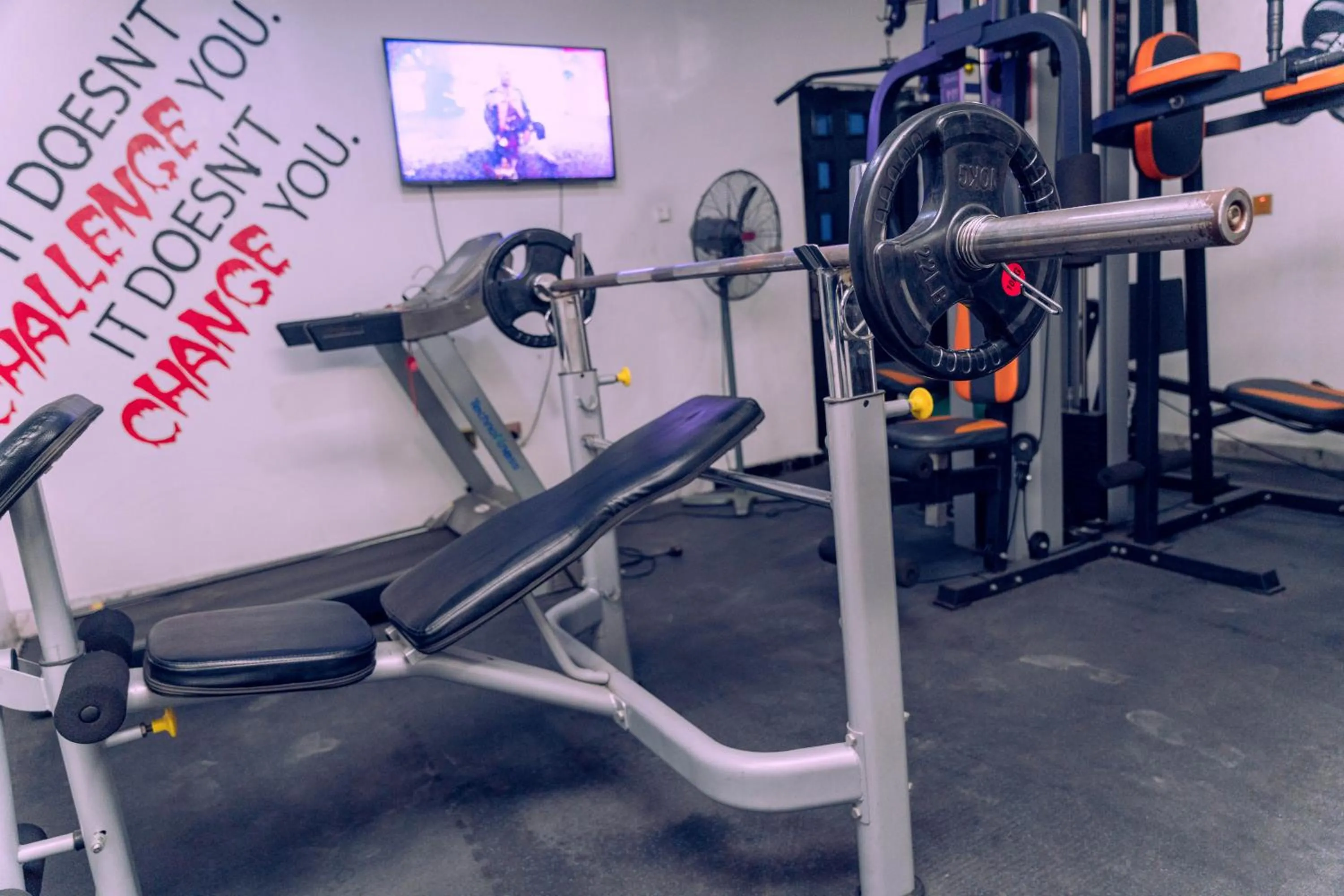 Fitness centre/facilities in 247 Luxury Hotel