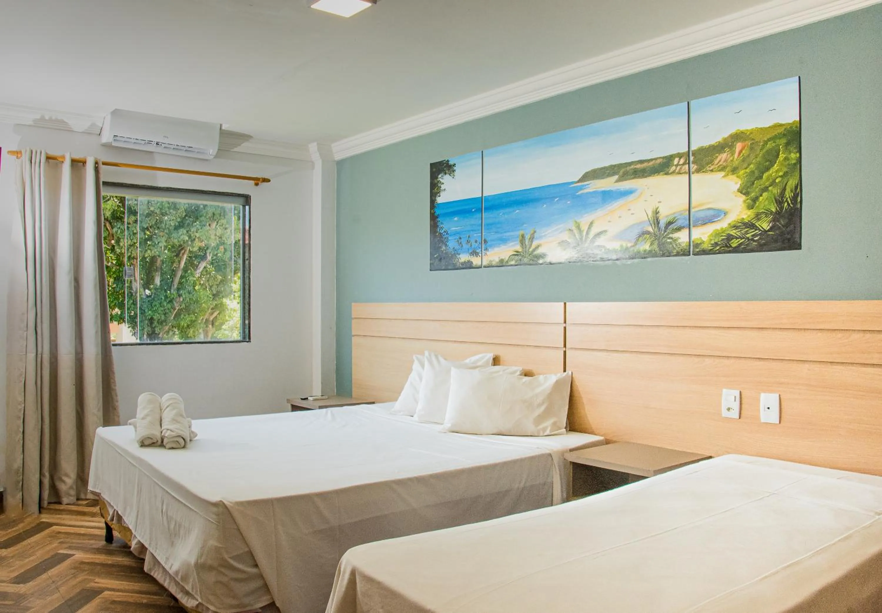 Bed in Porto Mar Hotel