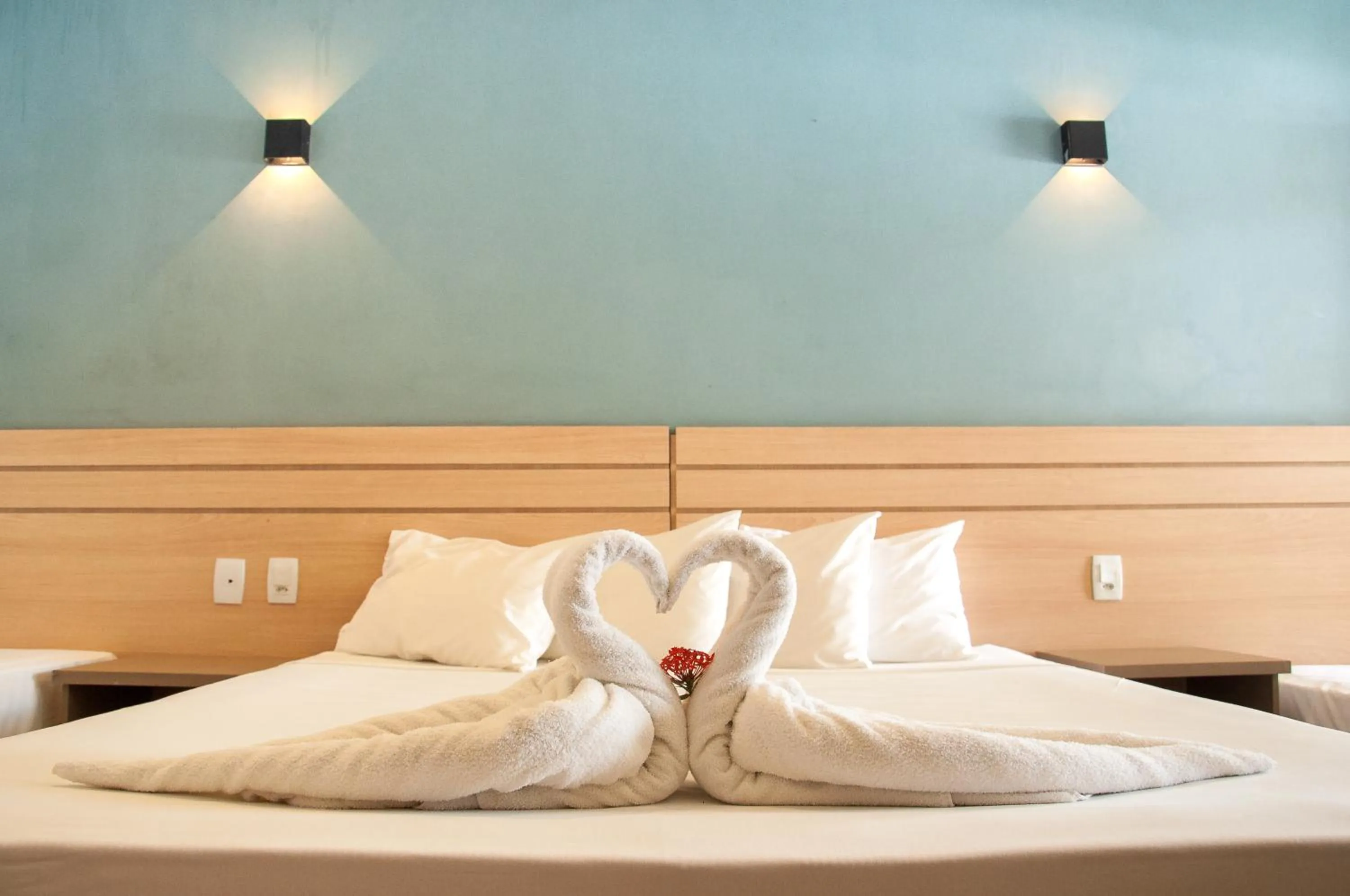 Bed in Porto Mar Hotel