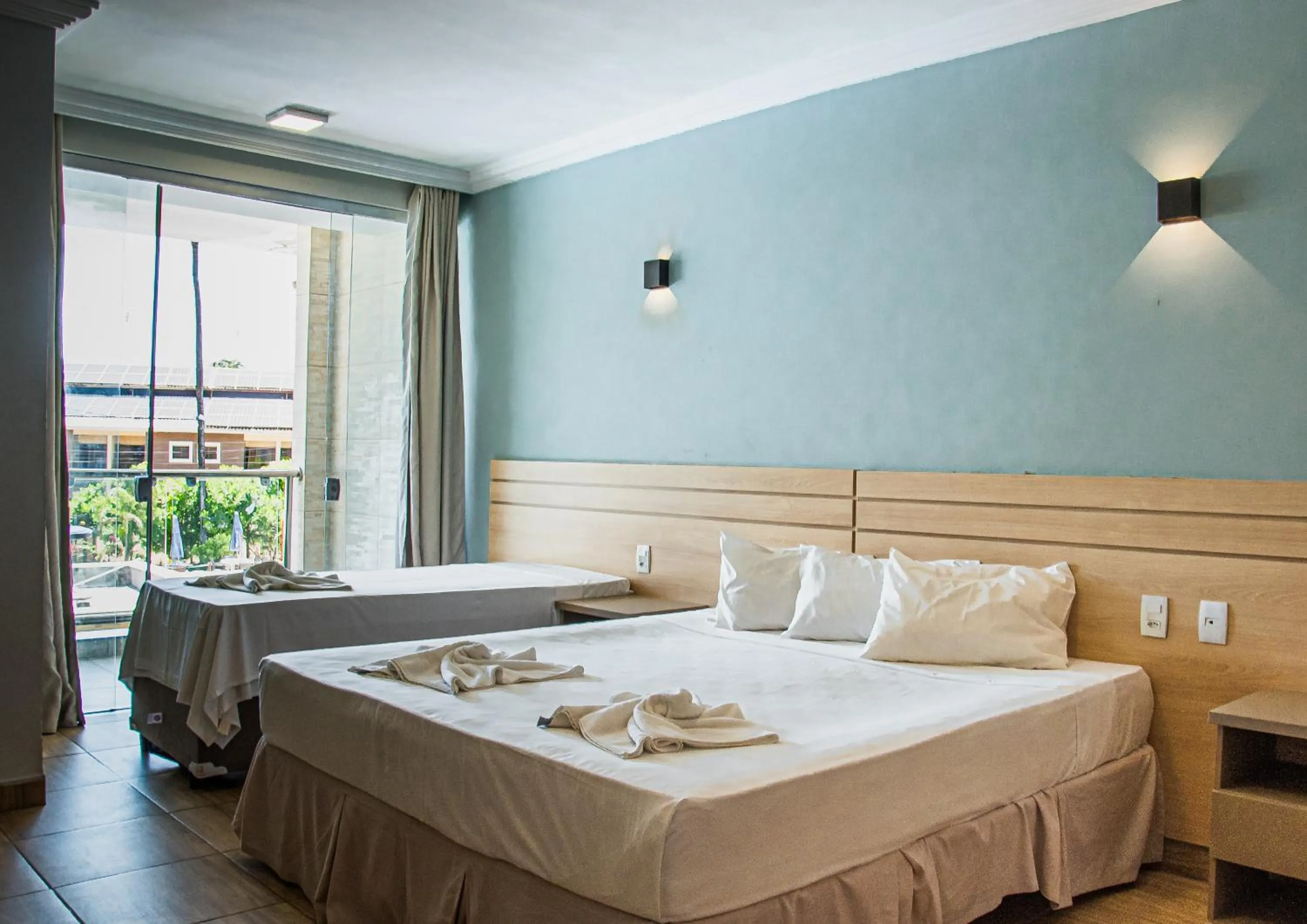 Bed in Porto Mar Hotel