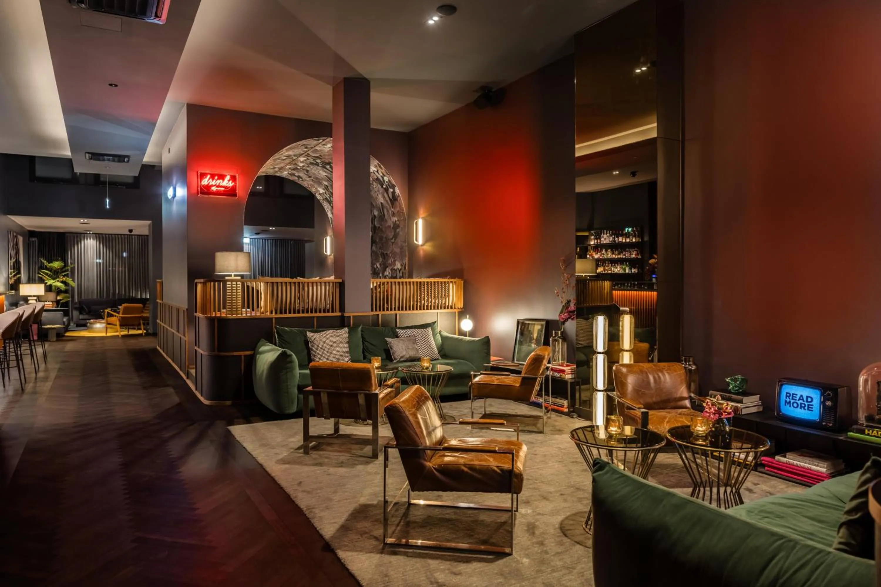 Lobby or reception in Hotel AMANO Düsseldorf