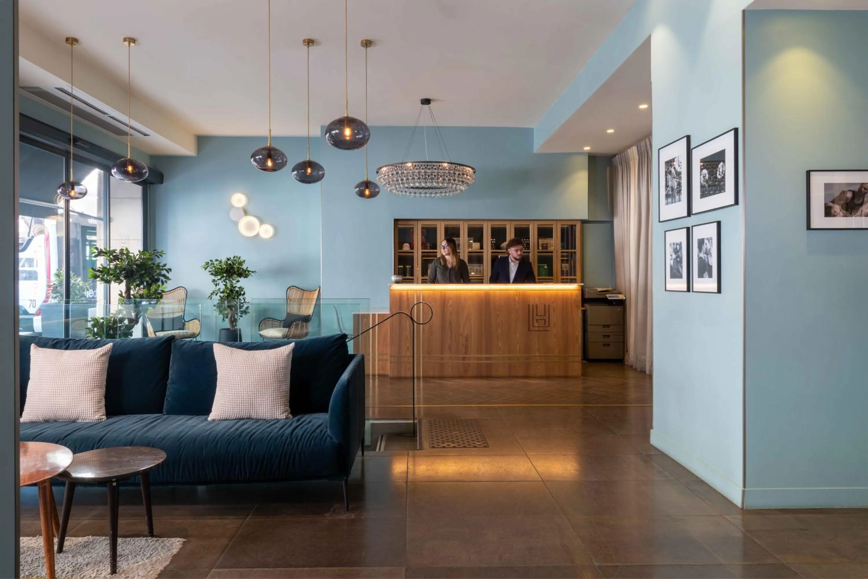 Lobby or reception in Lyric Hotel Paris Opera