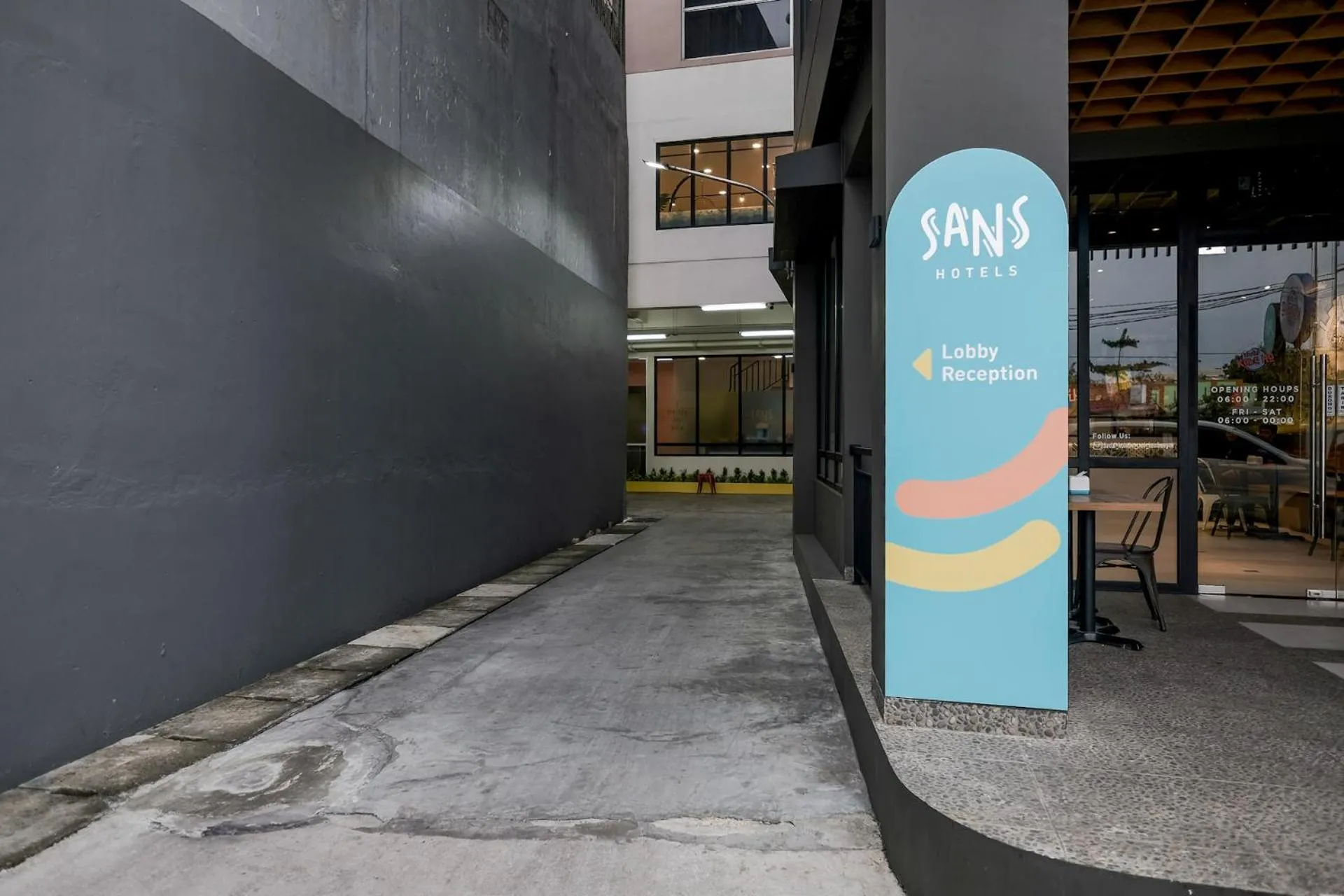 Facade/entrance in Sans Hotel Puri Indah Jakarta