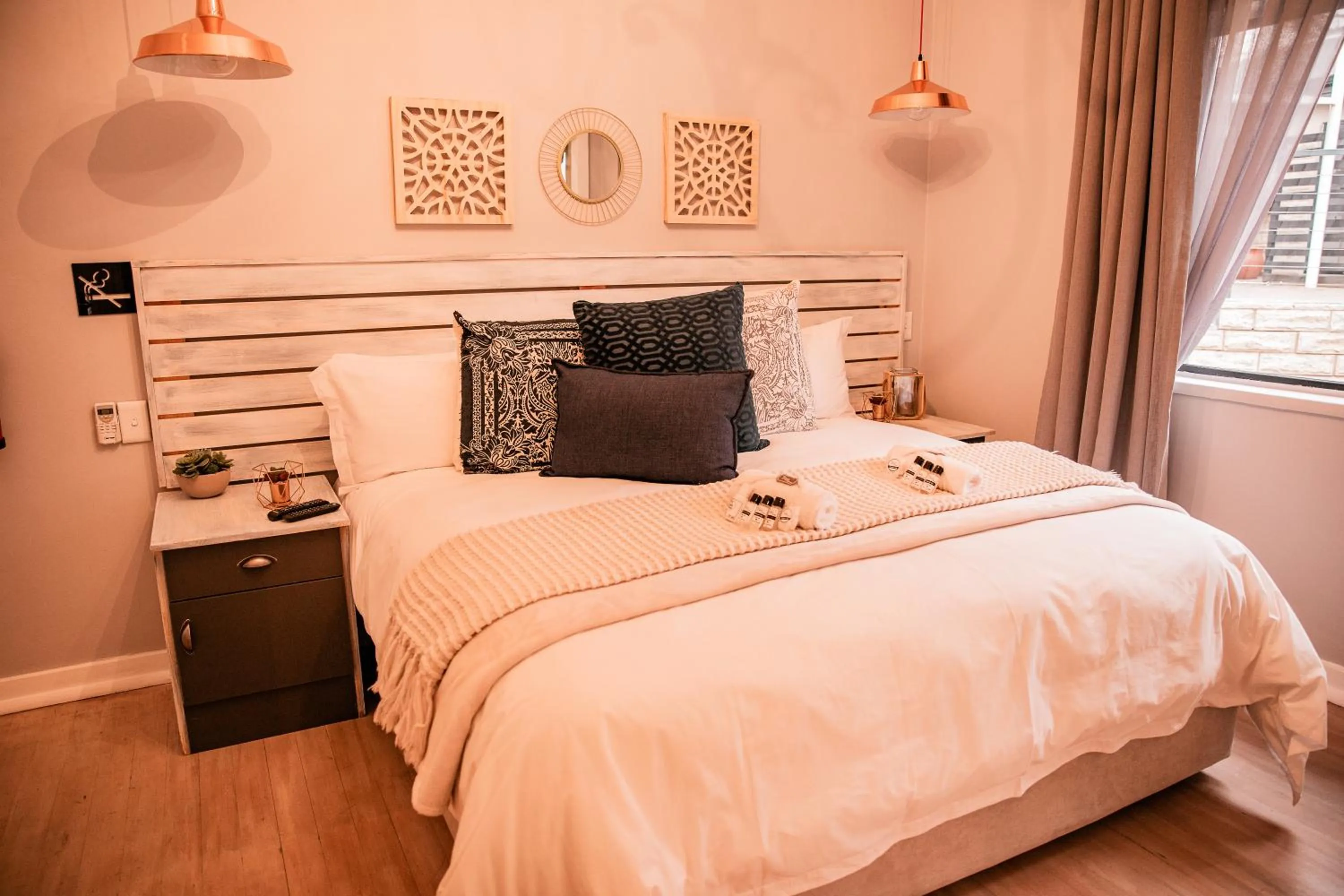 Bed in The Perfect Corner Guesthouse