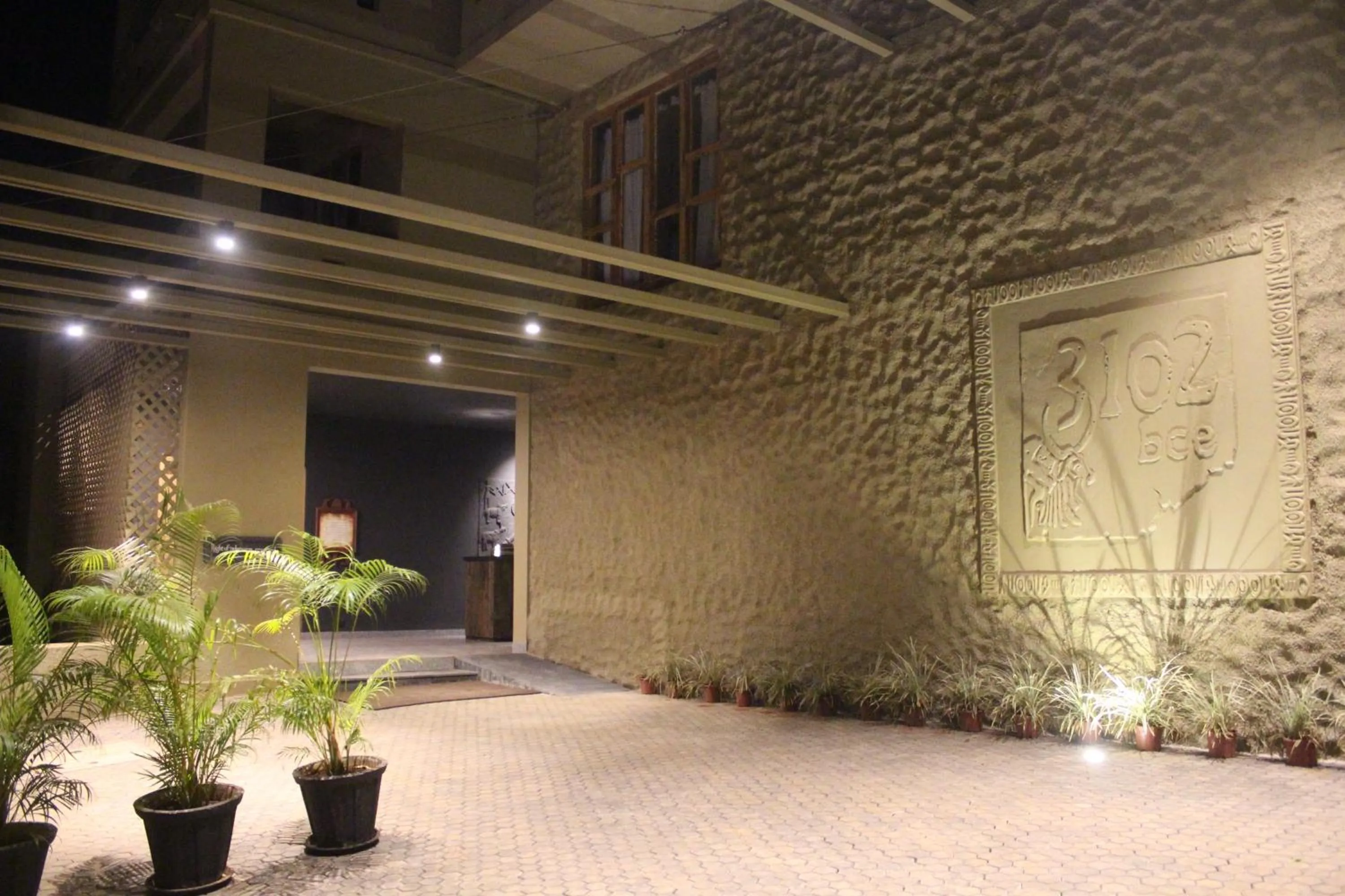 Facade/entrance in 3102bce - A Vedic Resort