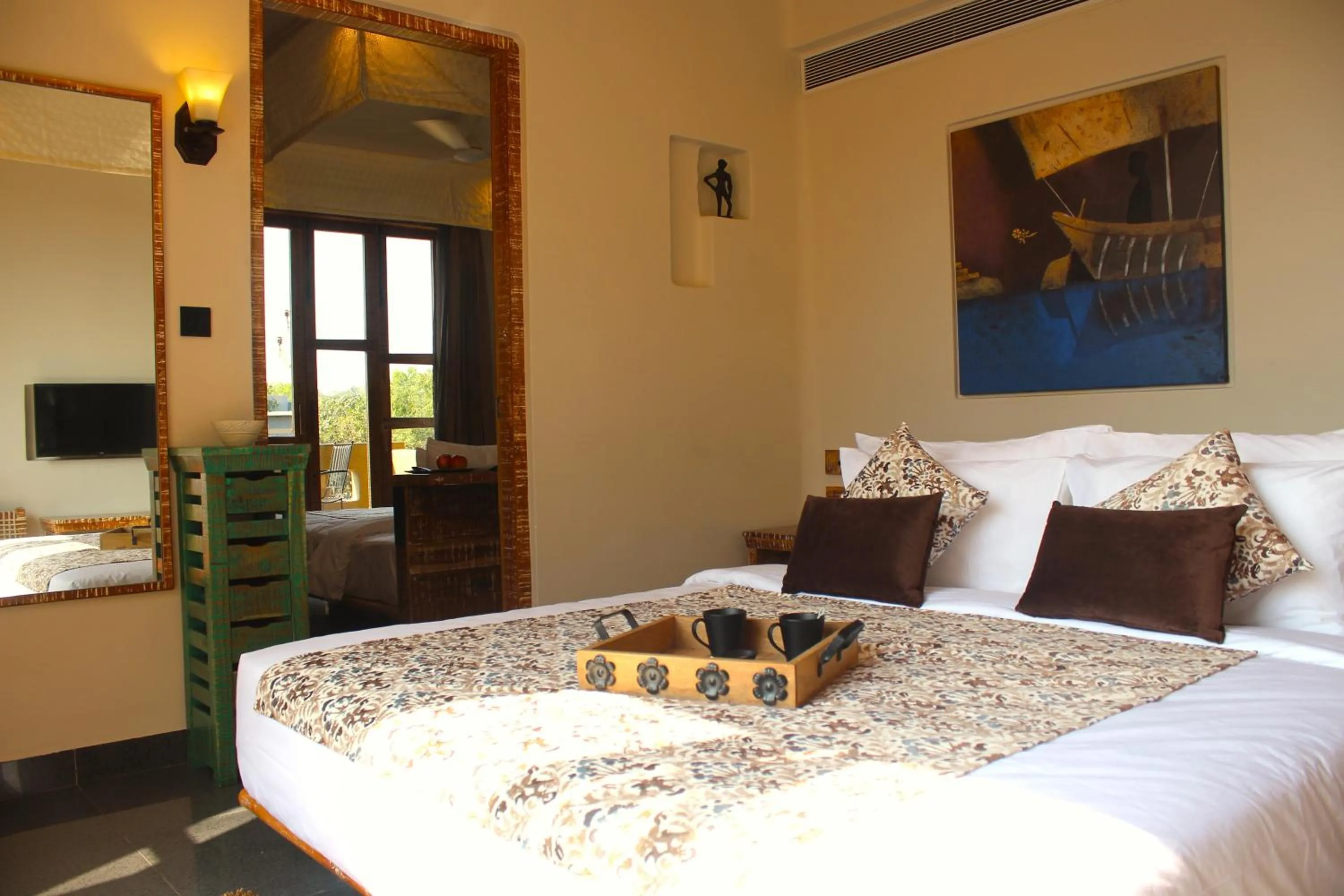 Bedroom, Bed in 3102bce - A Vedic Resort