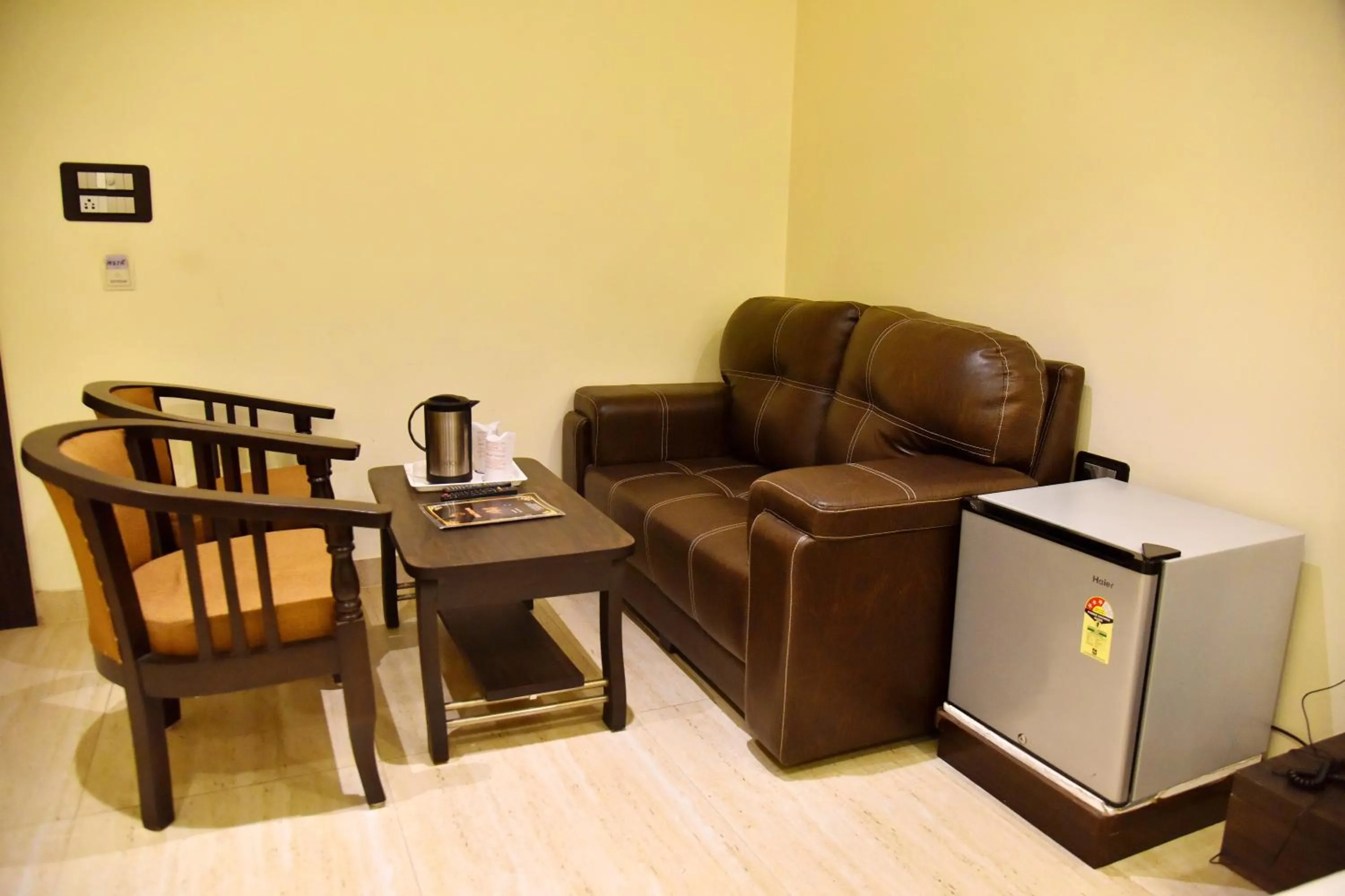 Seating area in HOTEL VINAYAK
