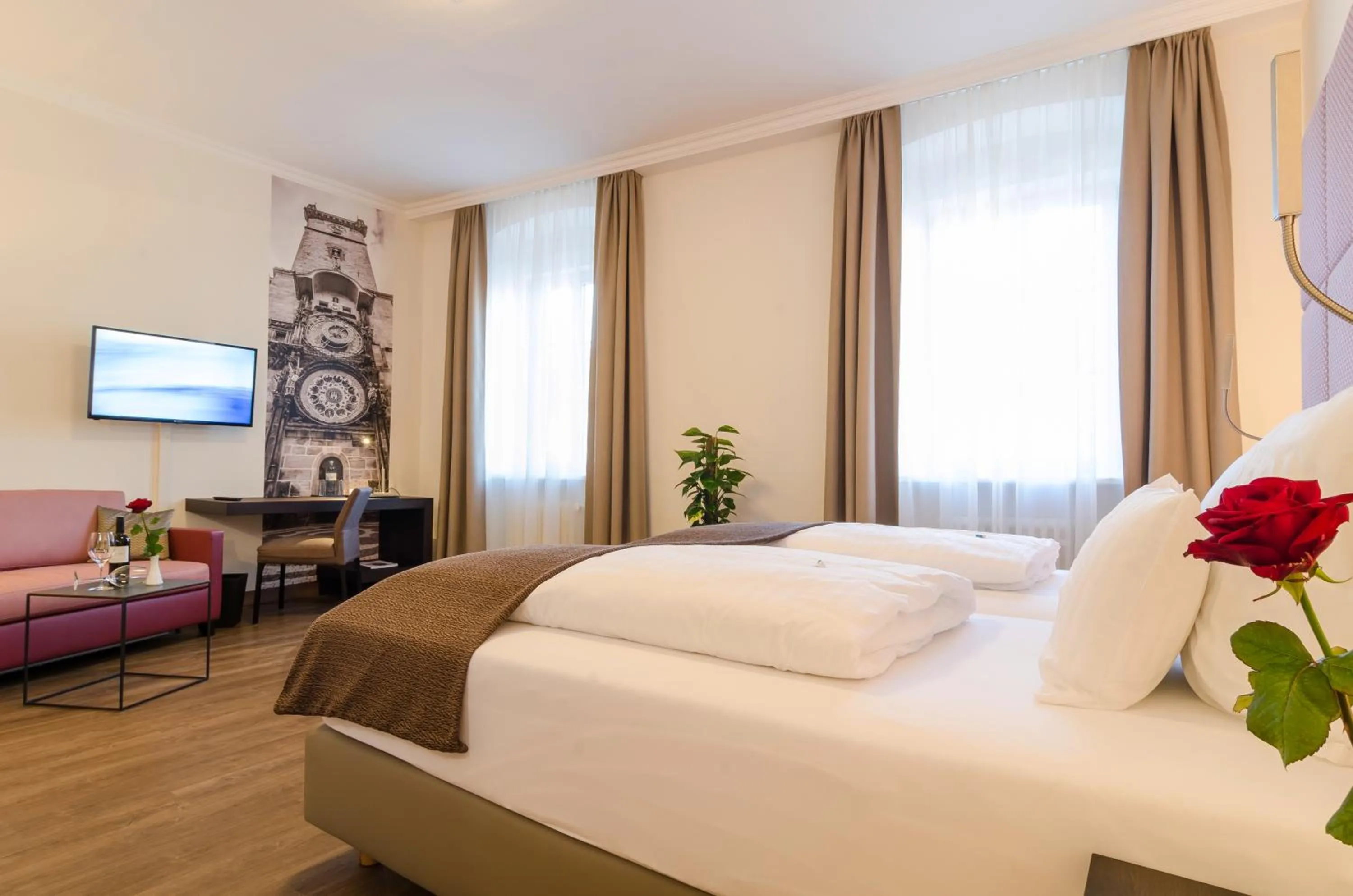 Bed in Gasthof Goldener Fisch