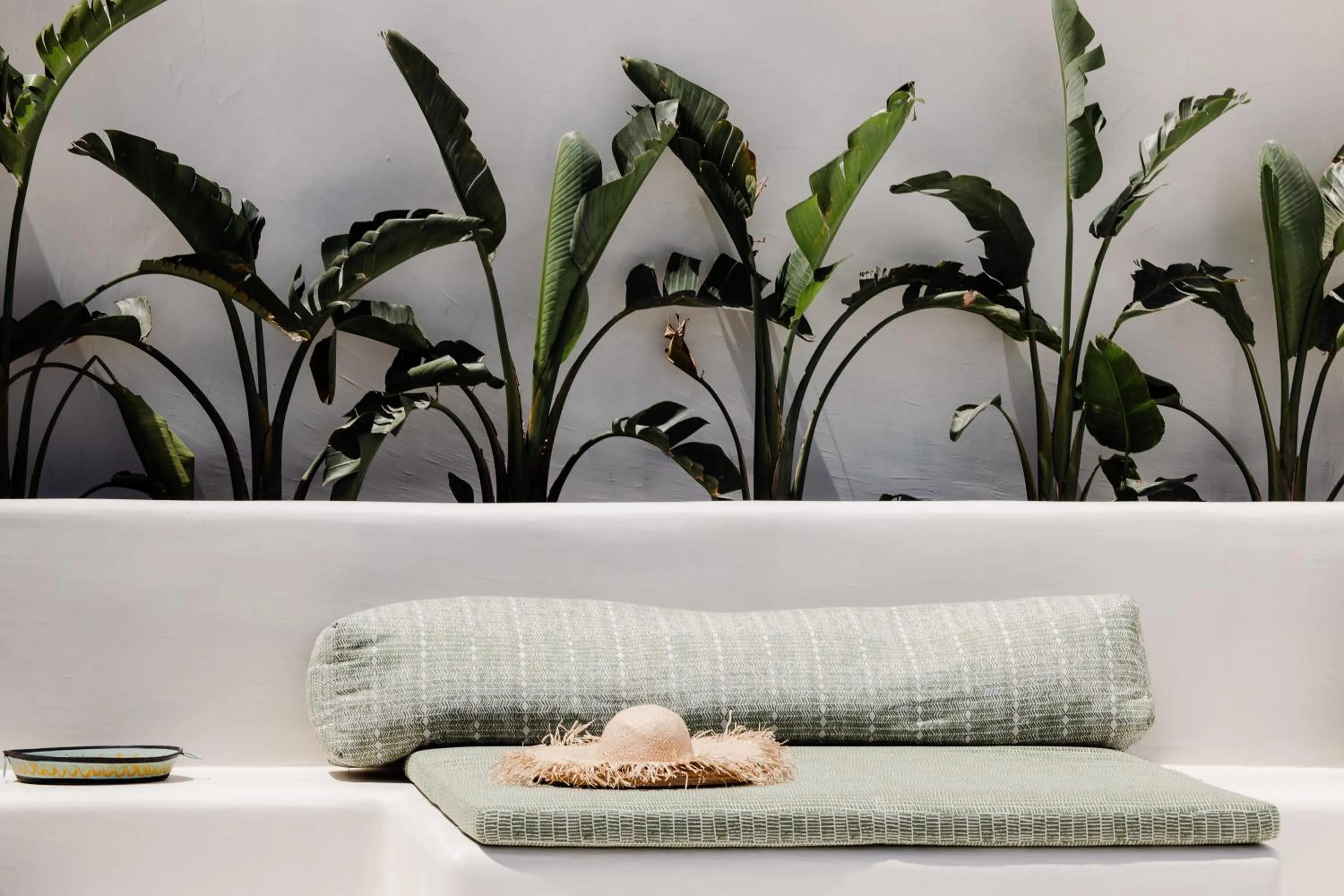 Seating area in Koukoumi Vegan Boutique Hotel