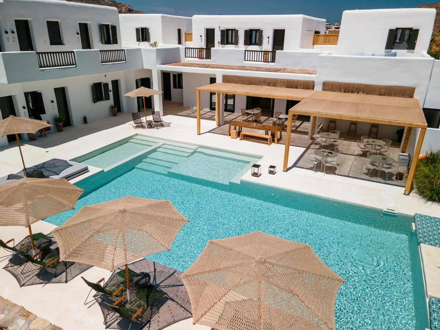 Swimming pool in Koukoumi Vegan Boutique Hotel