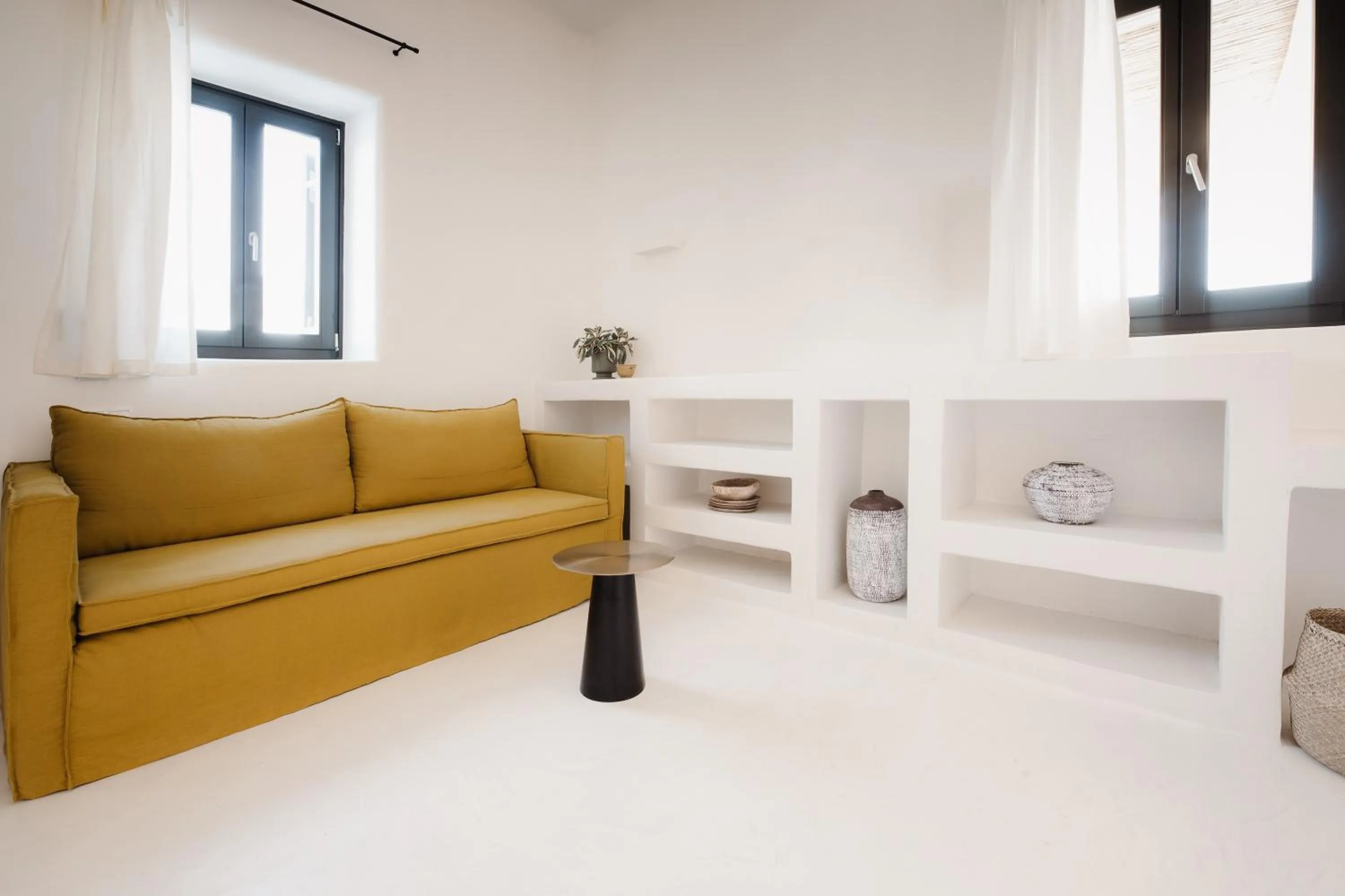 Seating area in Koukoumi Vegan Boutique Hotel