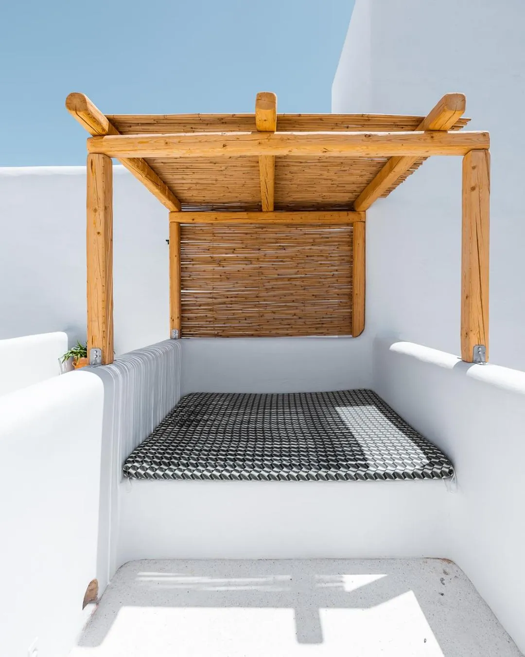 Balcony/Terrace, Bed in Koukoumi Vegan Boutique Hotel