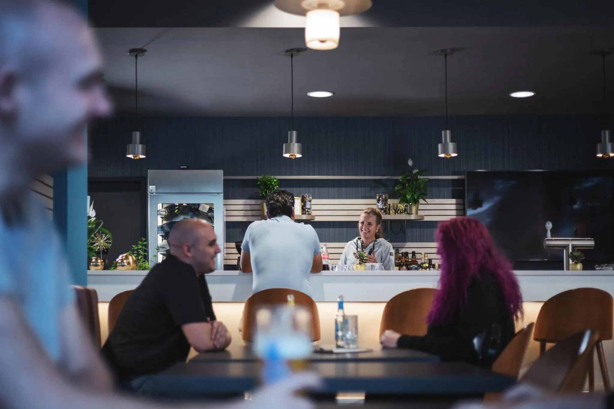 Lounge or bar in Holiday Inn - the niu, Brass Munich Olympiapark by IHG