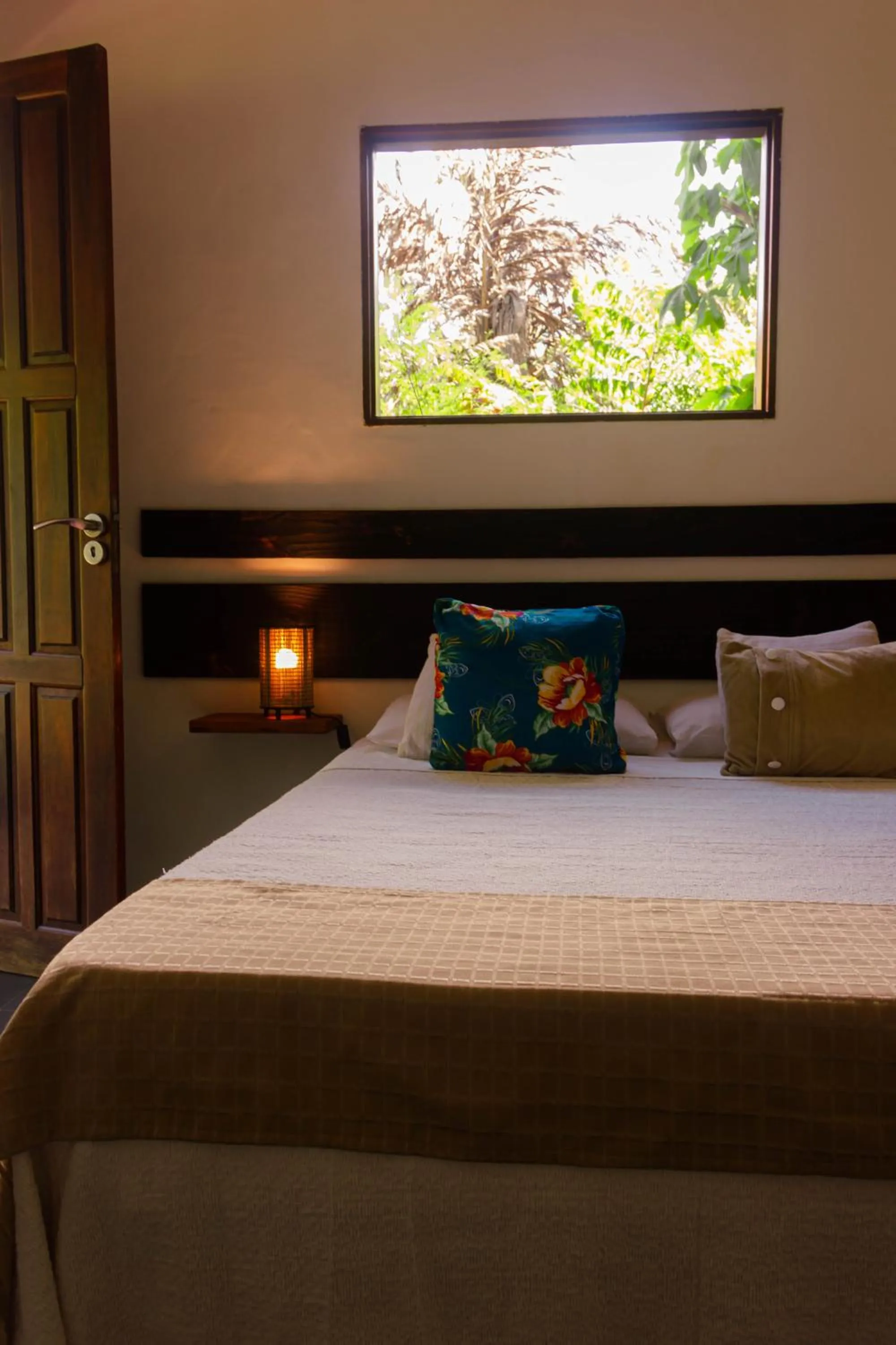 Bed in Pousada Aquarela