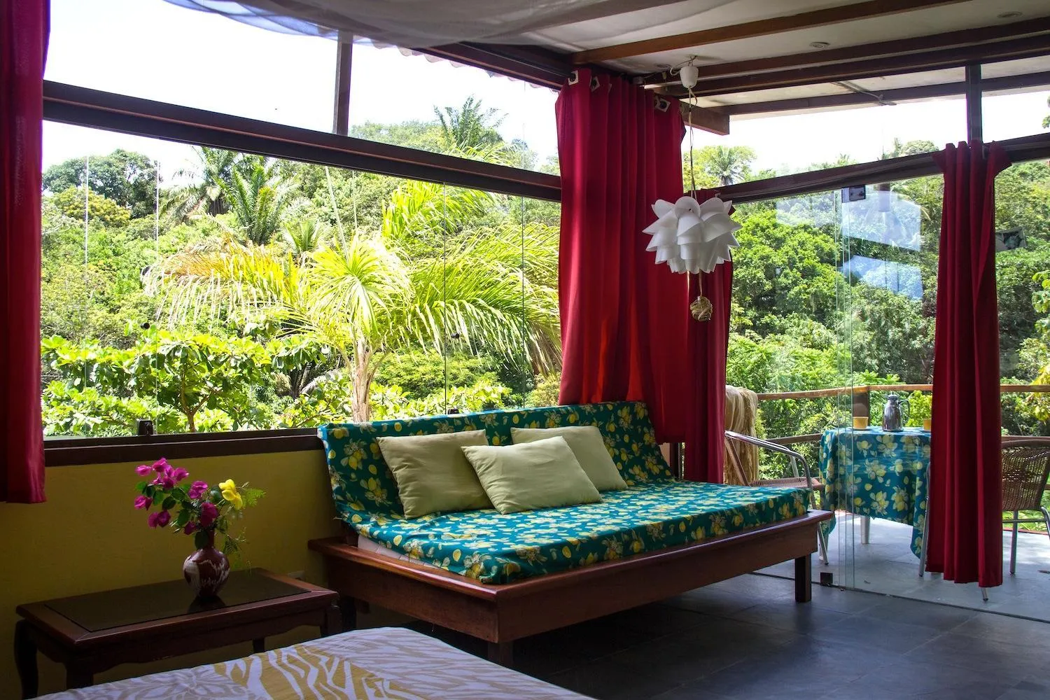 Seating area in Pousada Aquarela