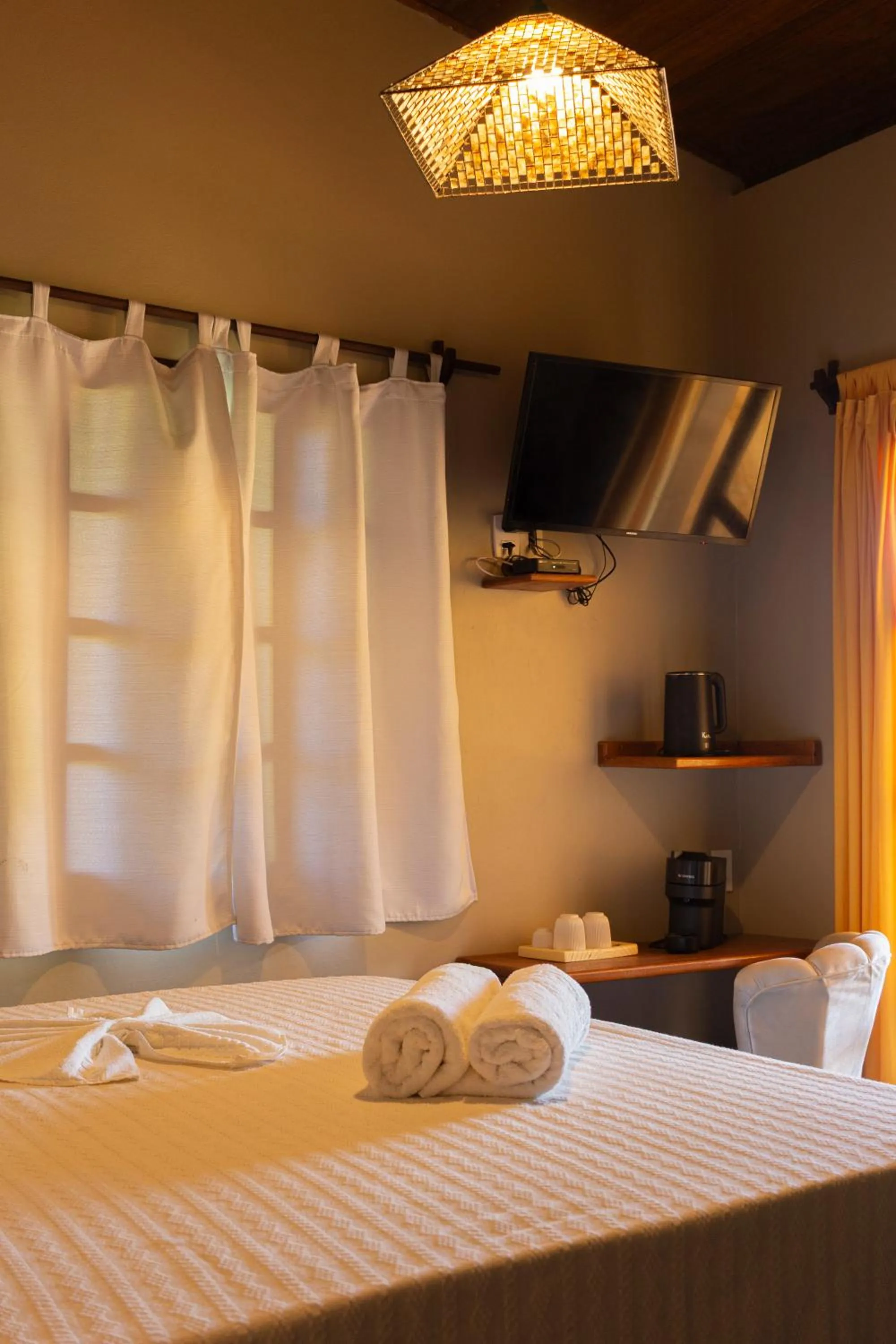 Bed in Pousada Aquarela