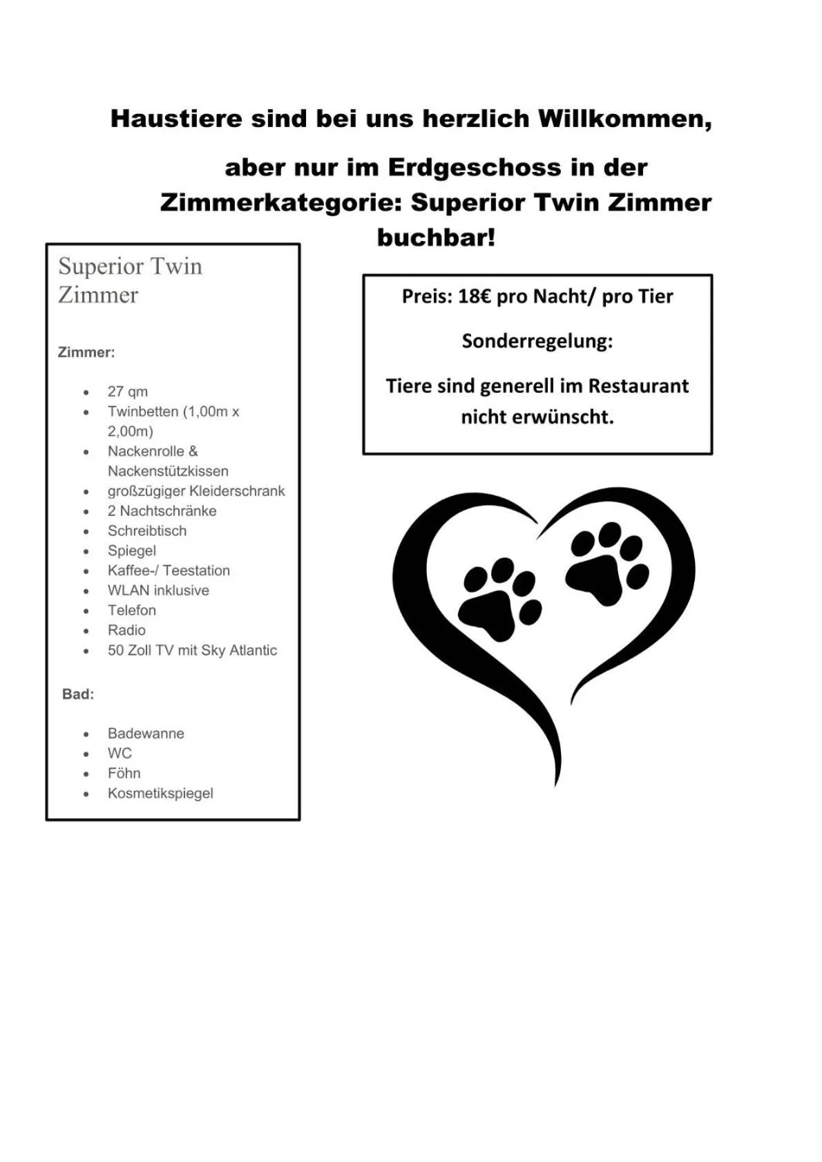 Pets in H+ Hotel Erfurt