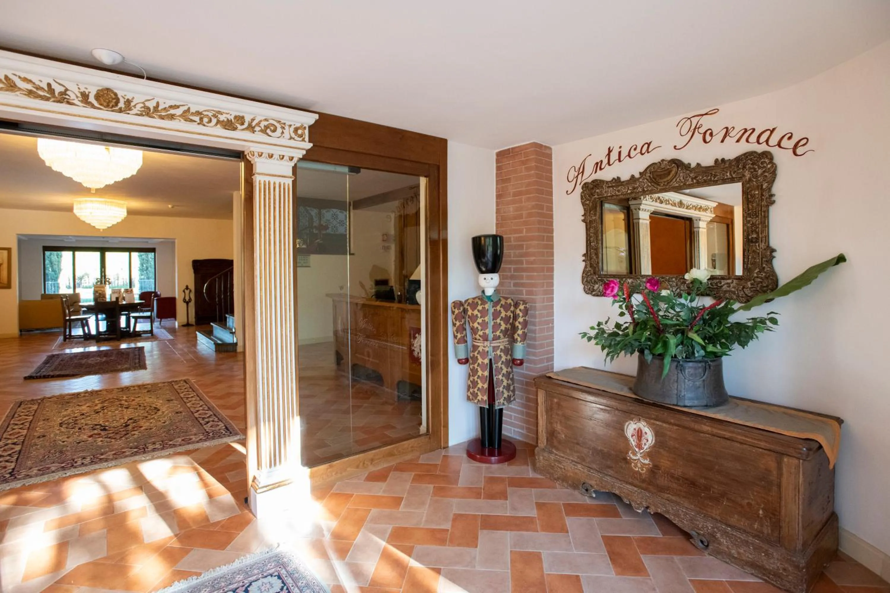 Lobby or reception in Antica Fornace Relais by La Principina