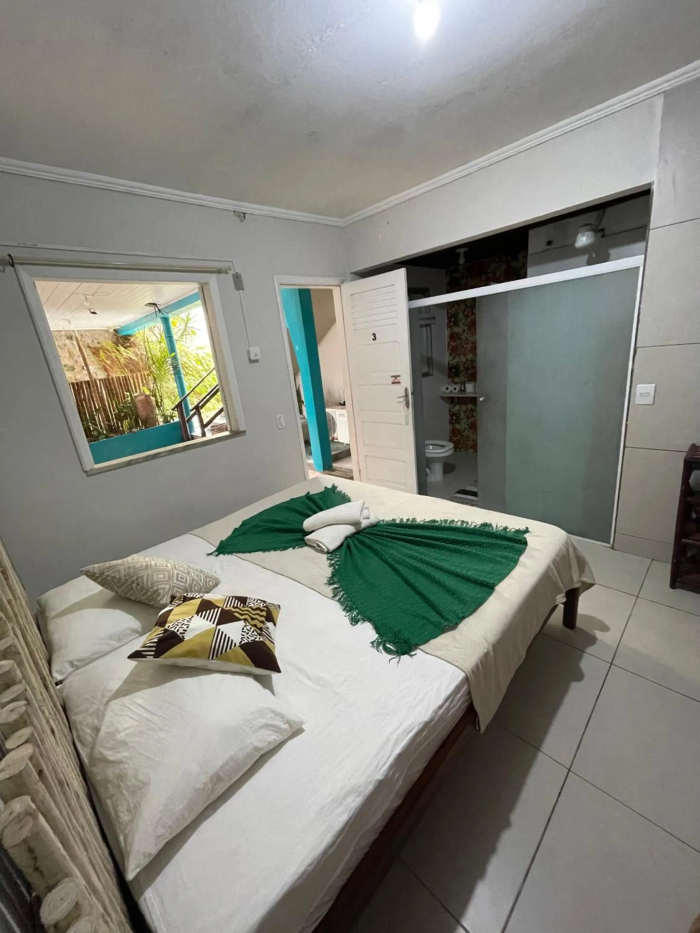 Bed in Pousada Nativo