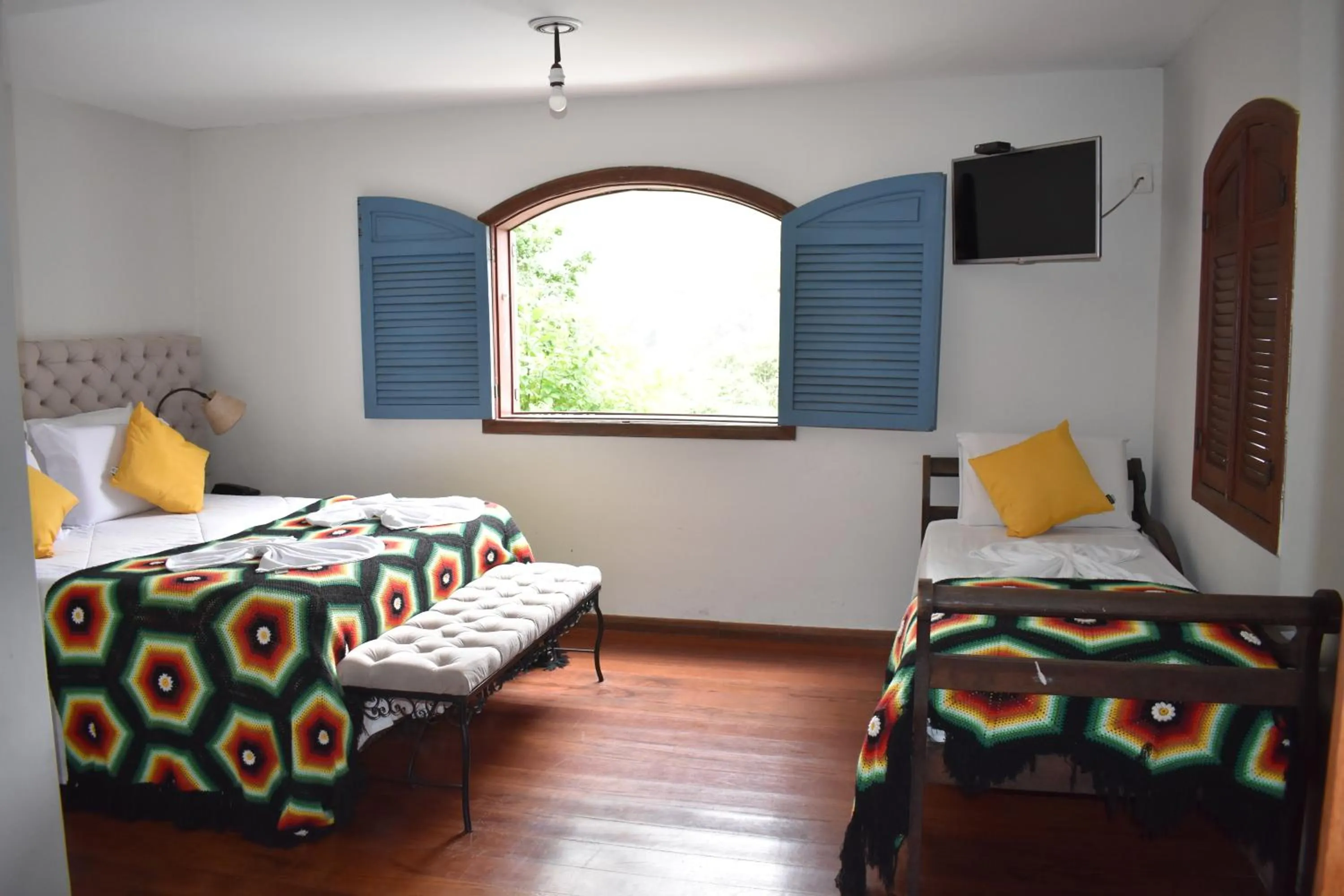 Bed in Hotel Pousada Arcádia Mineira