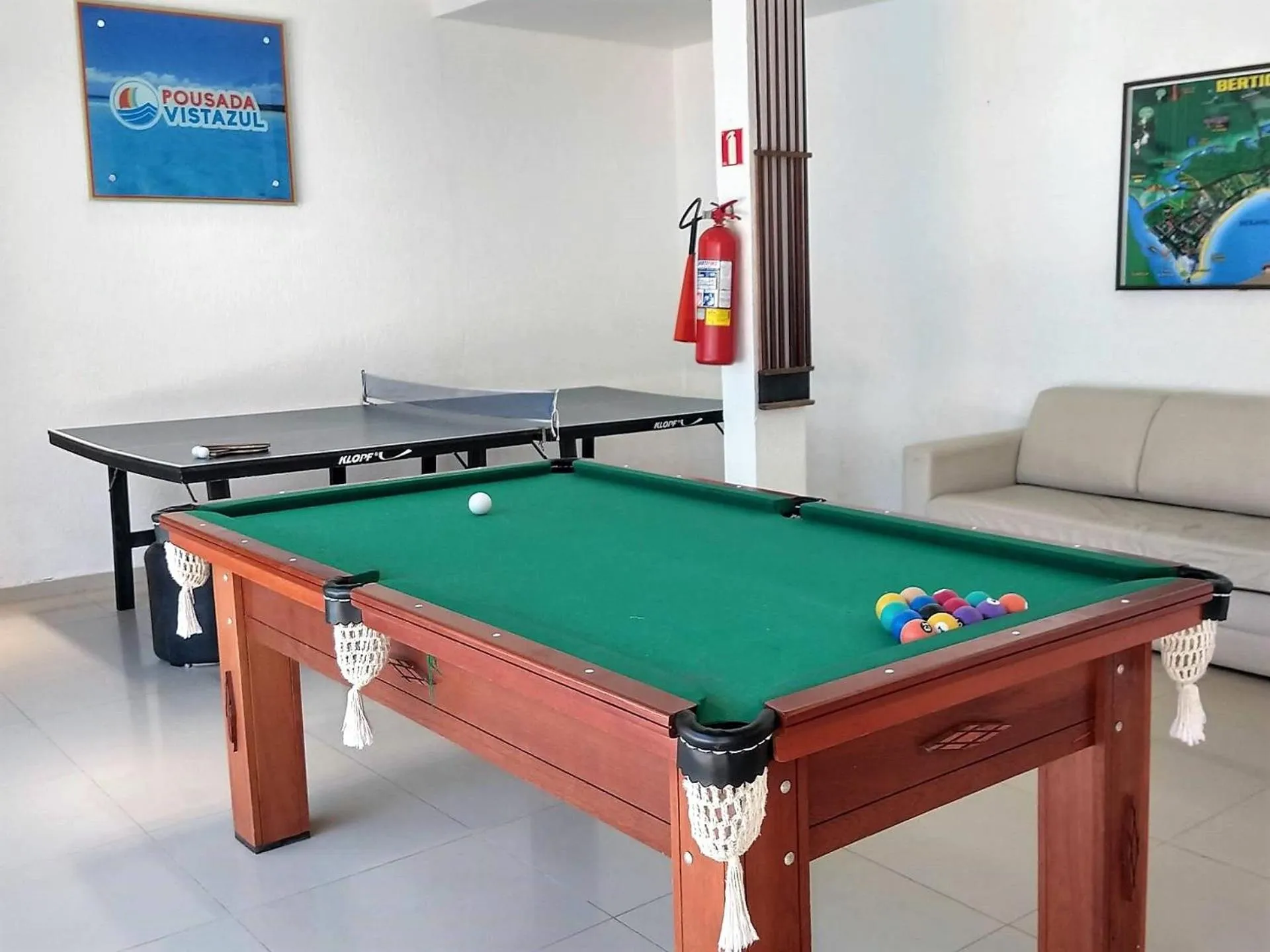 Billiard in Pousada Vistazul - Pé na Areia - Piscina Climatizada