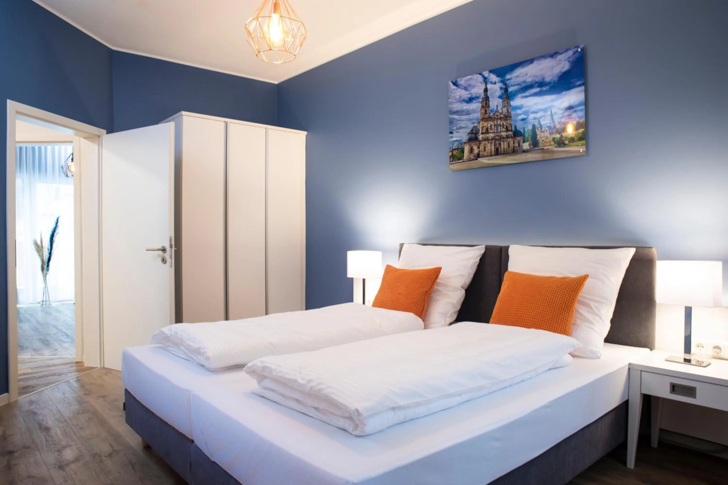 Bed in Villa am Bahnhof in Fulda