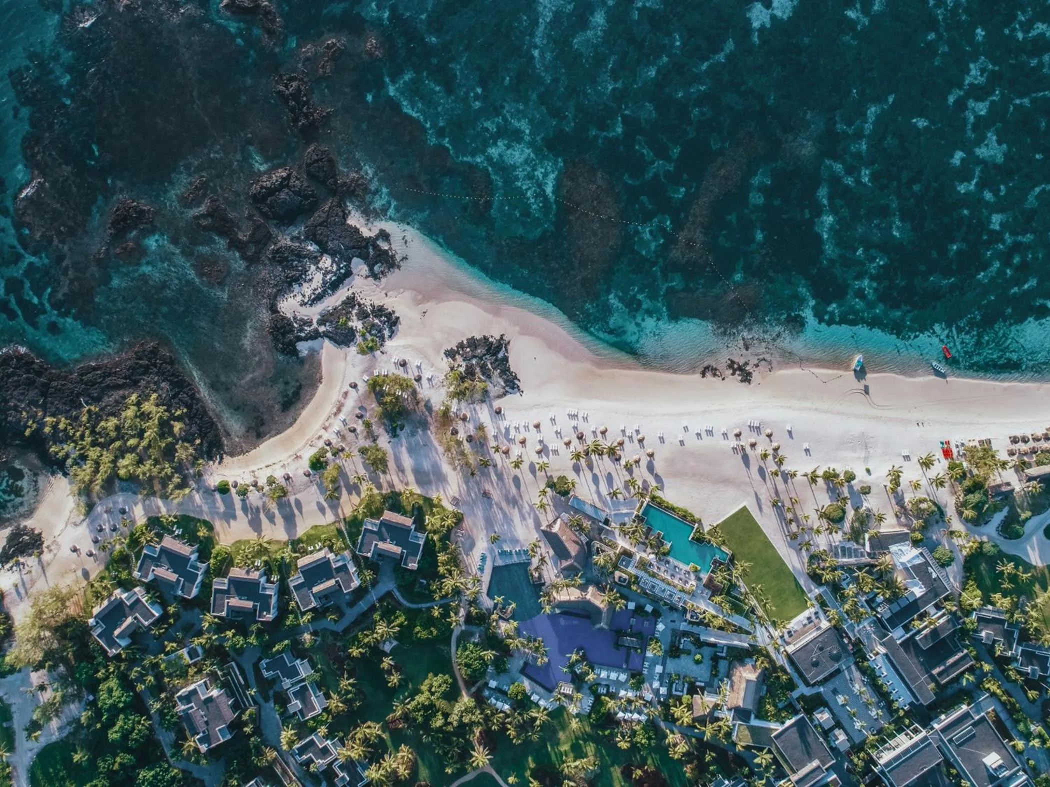 Bird's eye view in Long Beach Mauritius