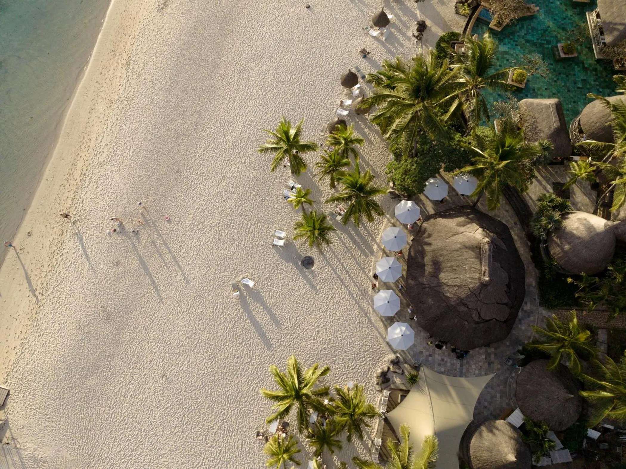 Beach in La Pirogue Mauritius