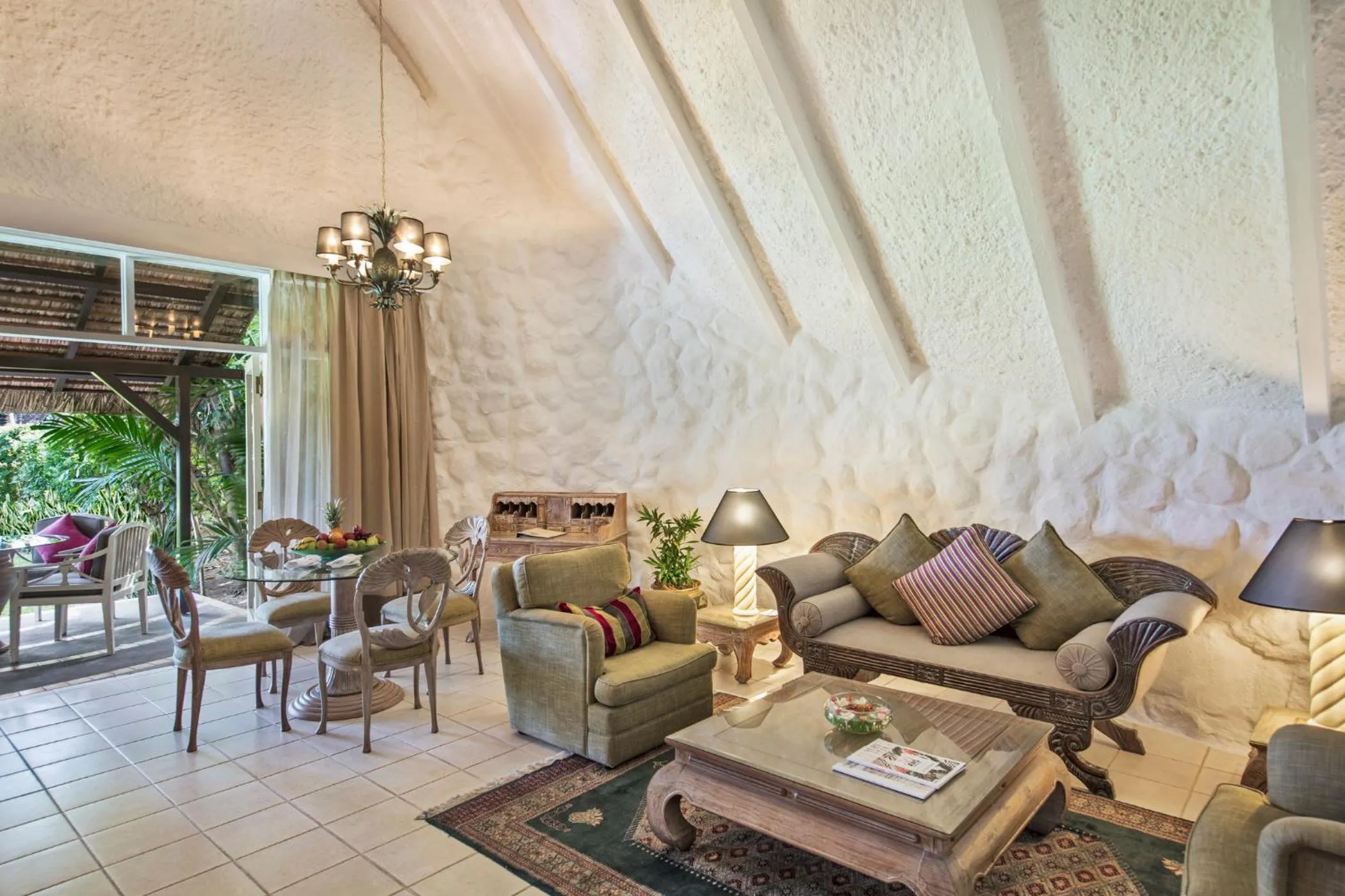 Living room in La Pirogue Mauritius