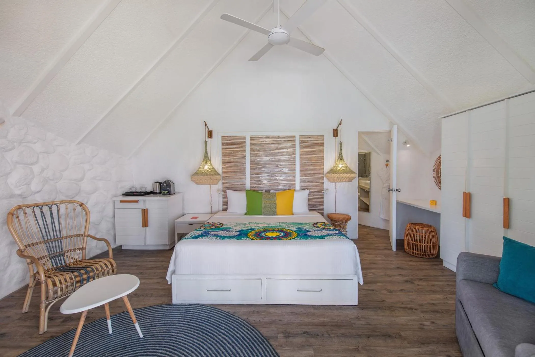 Bedroom, Bed in La Pirogue Mauritius