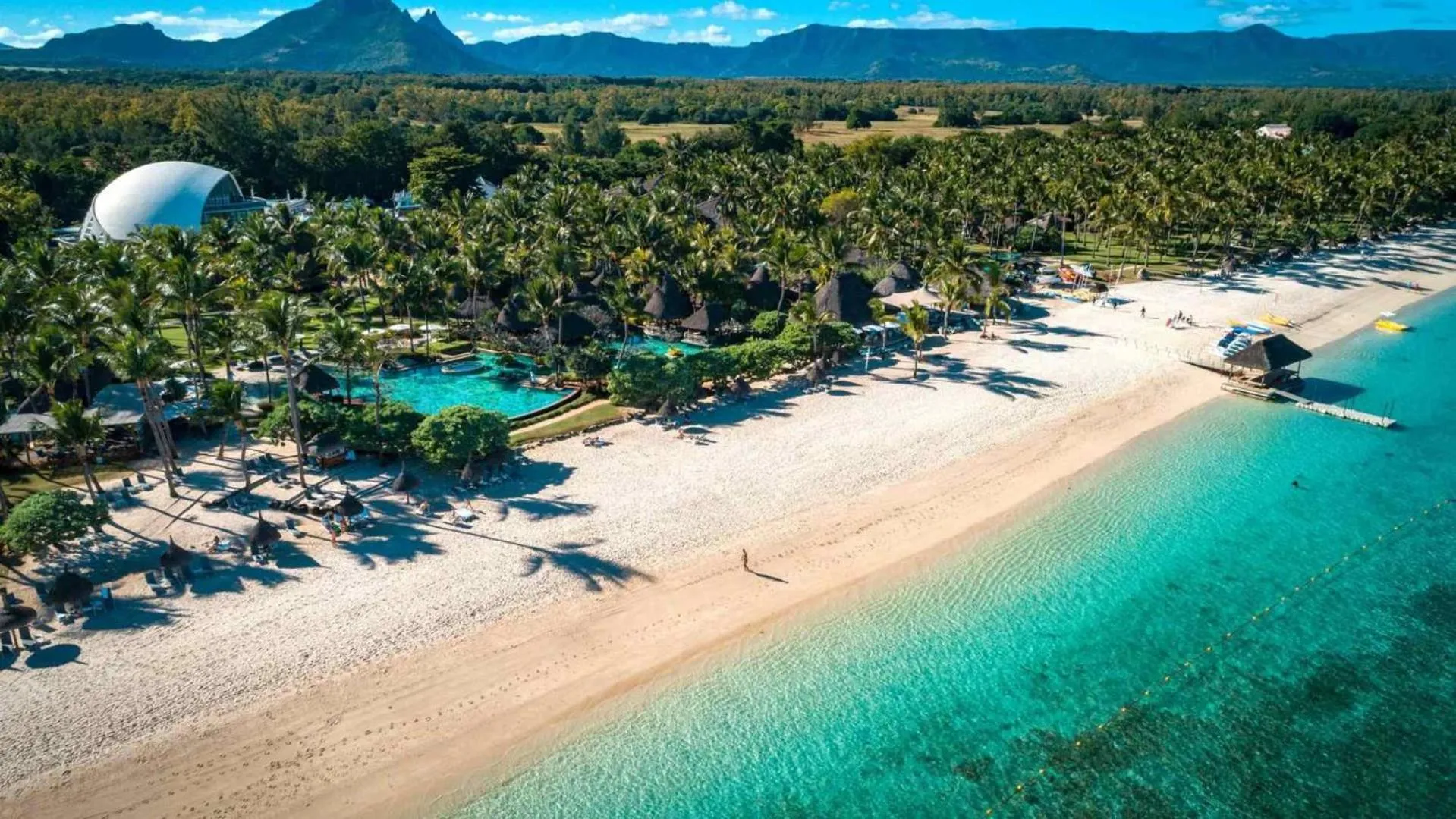 Bird's eye view in La Pirogue Mauritius