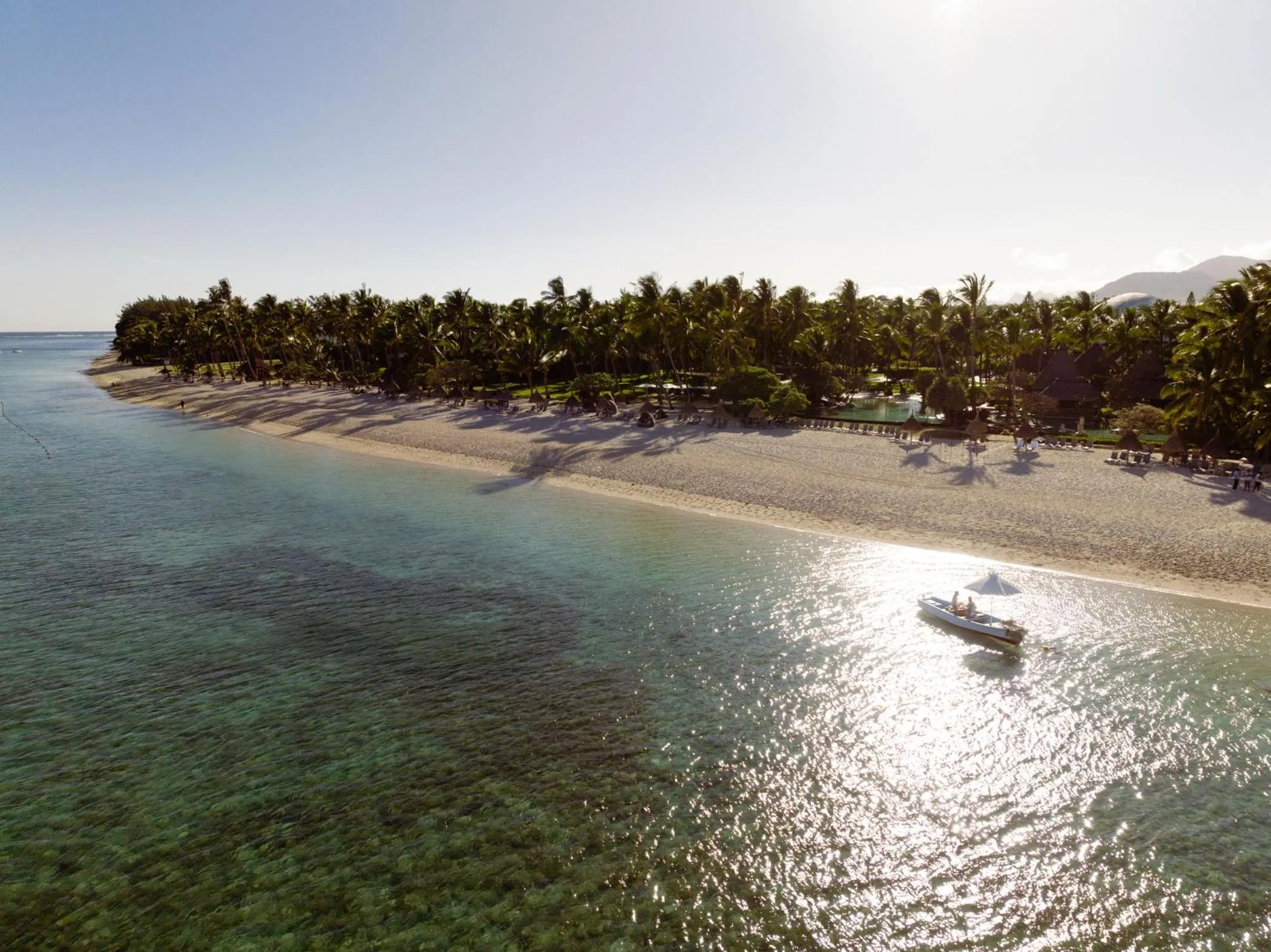 Beach in La Pirogue Mauritius