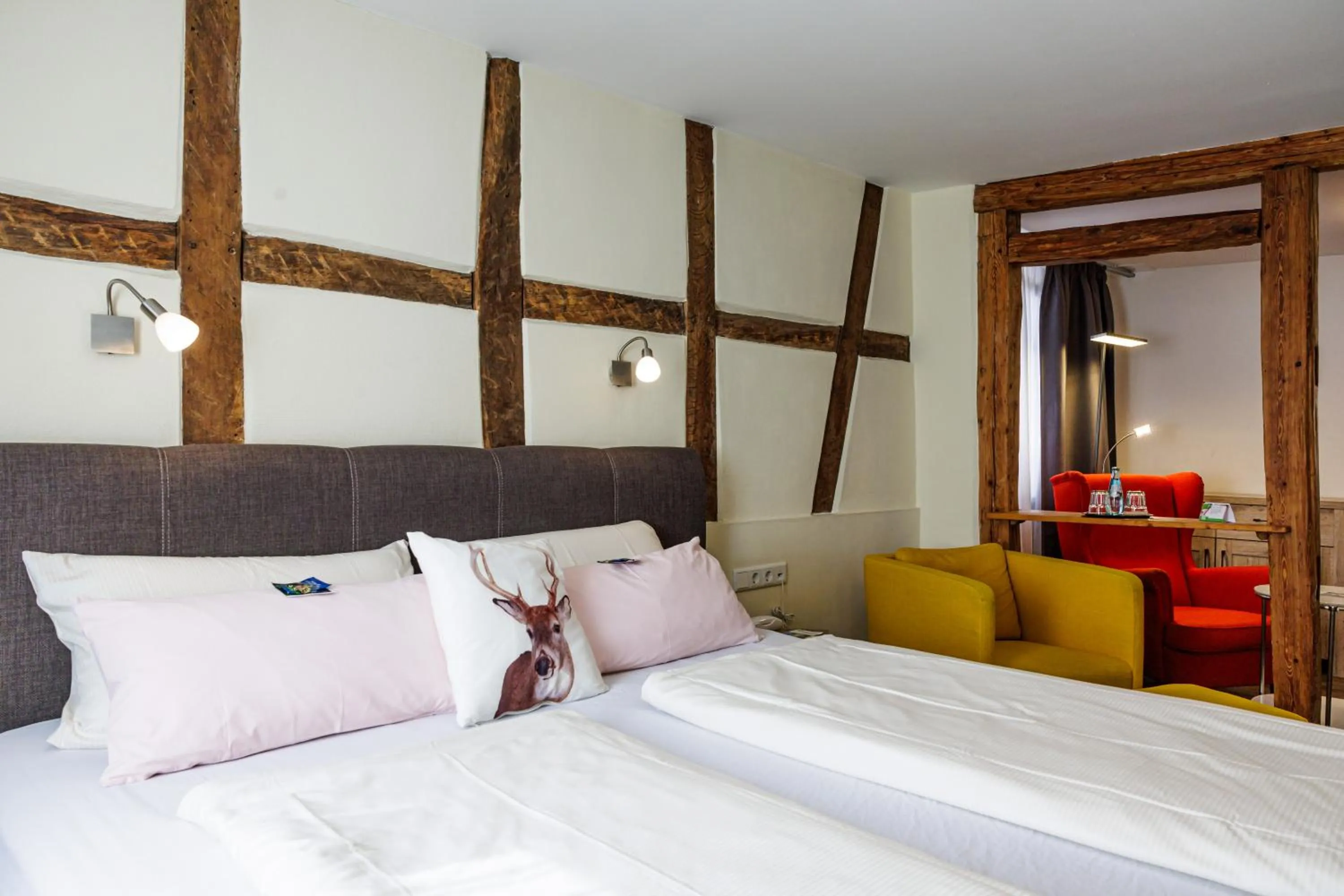 Photo of the whole room, Bed in Flair Hotel Hopfengarten