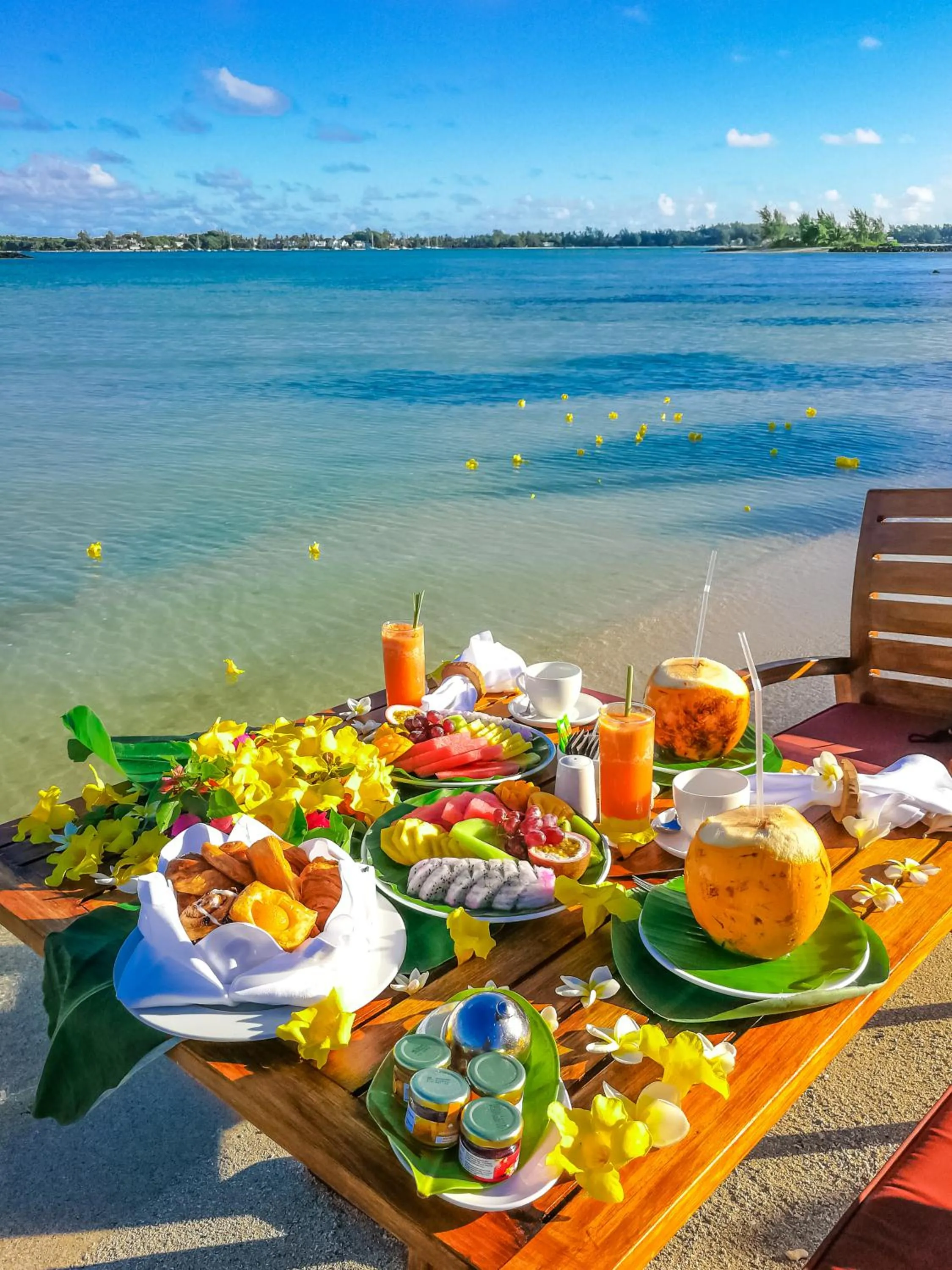 Beach in Shangri-La Le Touessrok, Mauritius