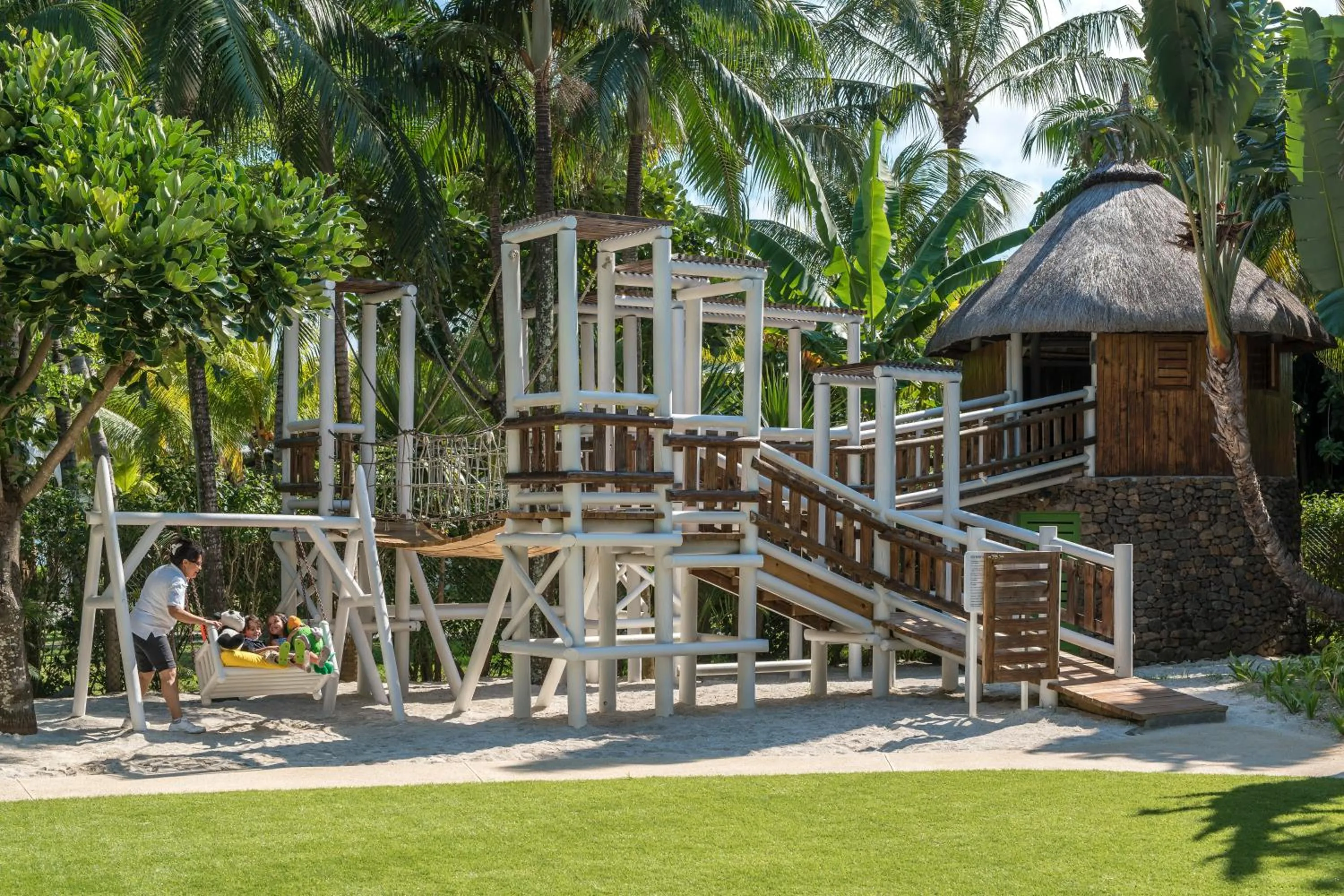 Children play ground in Shangri-La Le Touessrok, Mauritius