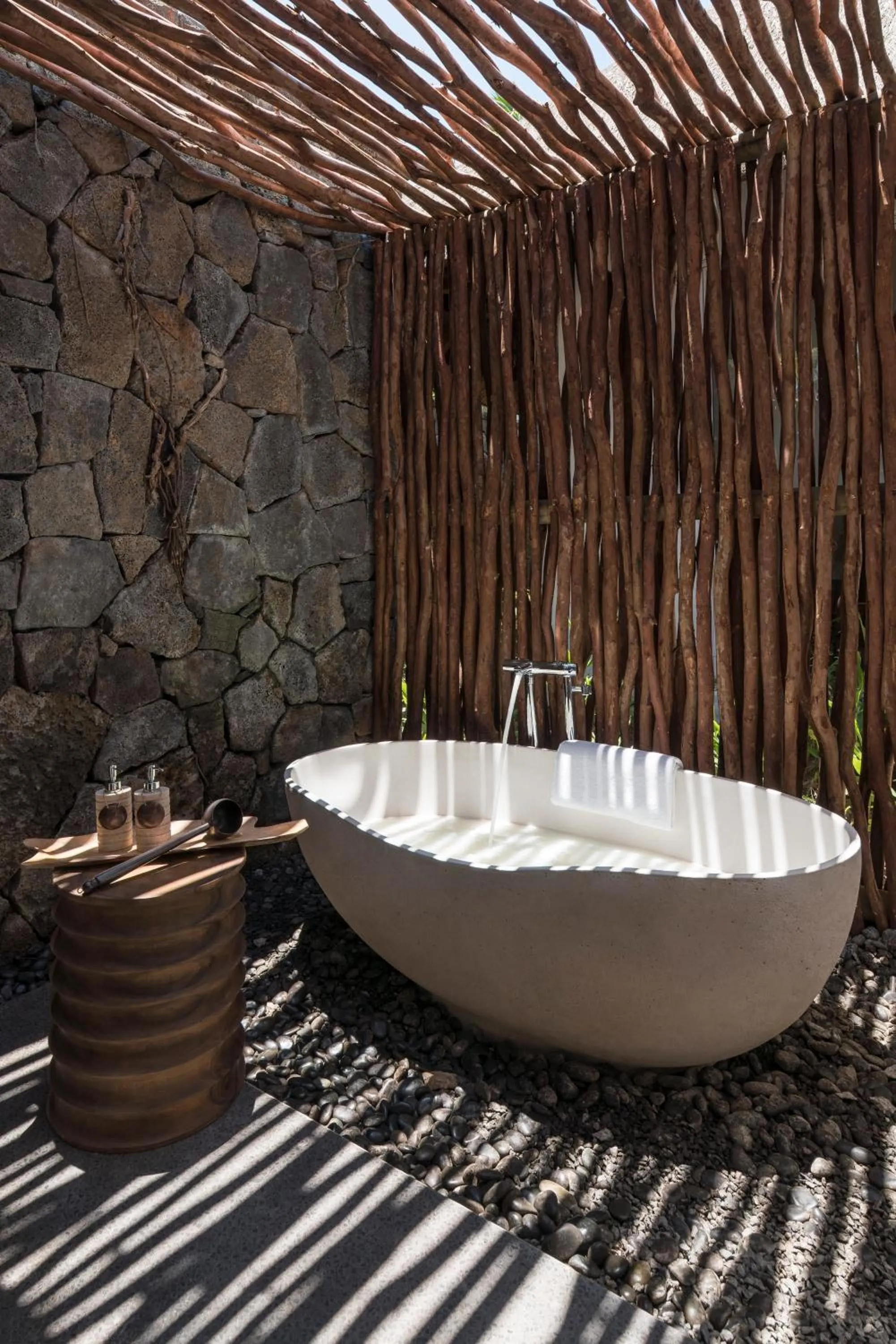 Bathroom in Shangri-La Le Touessrok, Mauritius