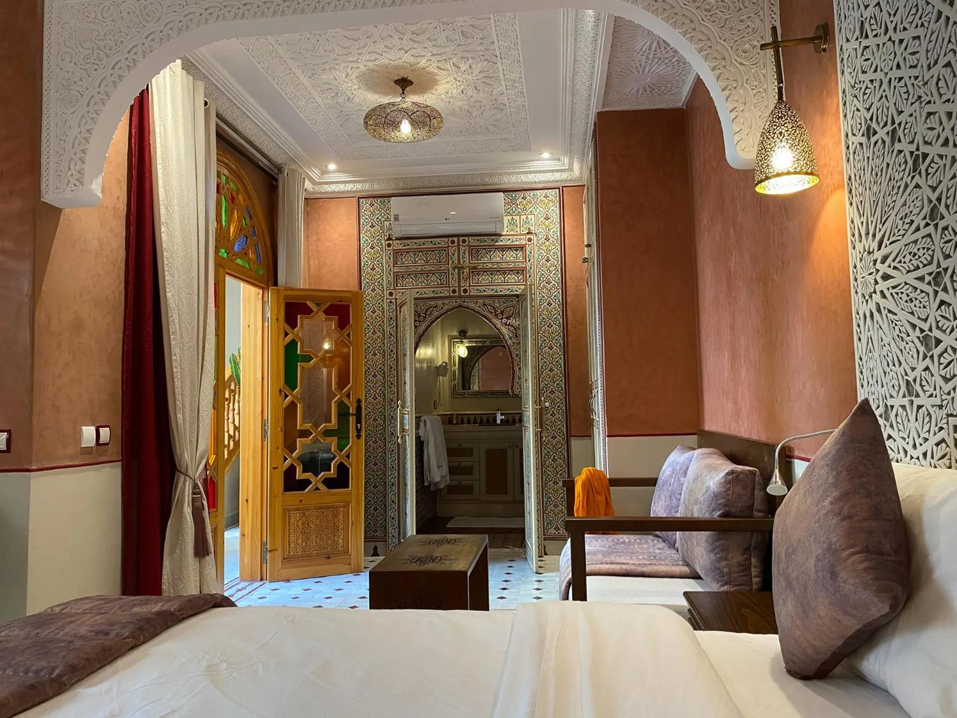 Bedroom, Bed in RIAD SHAJARA