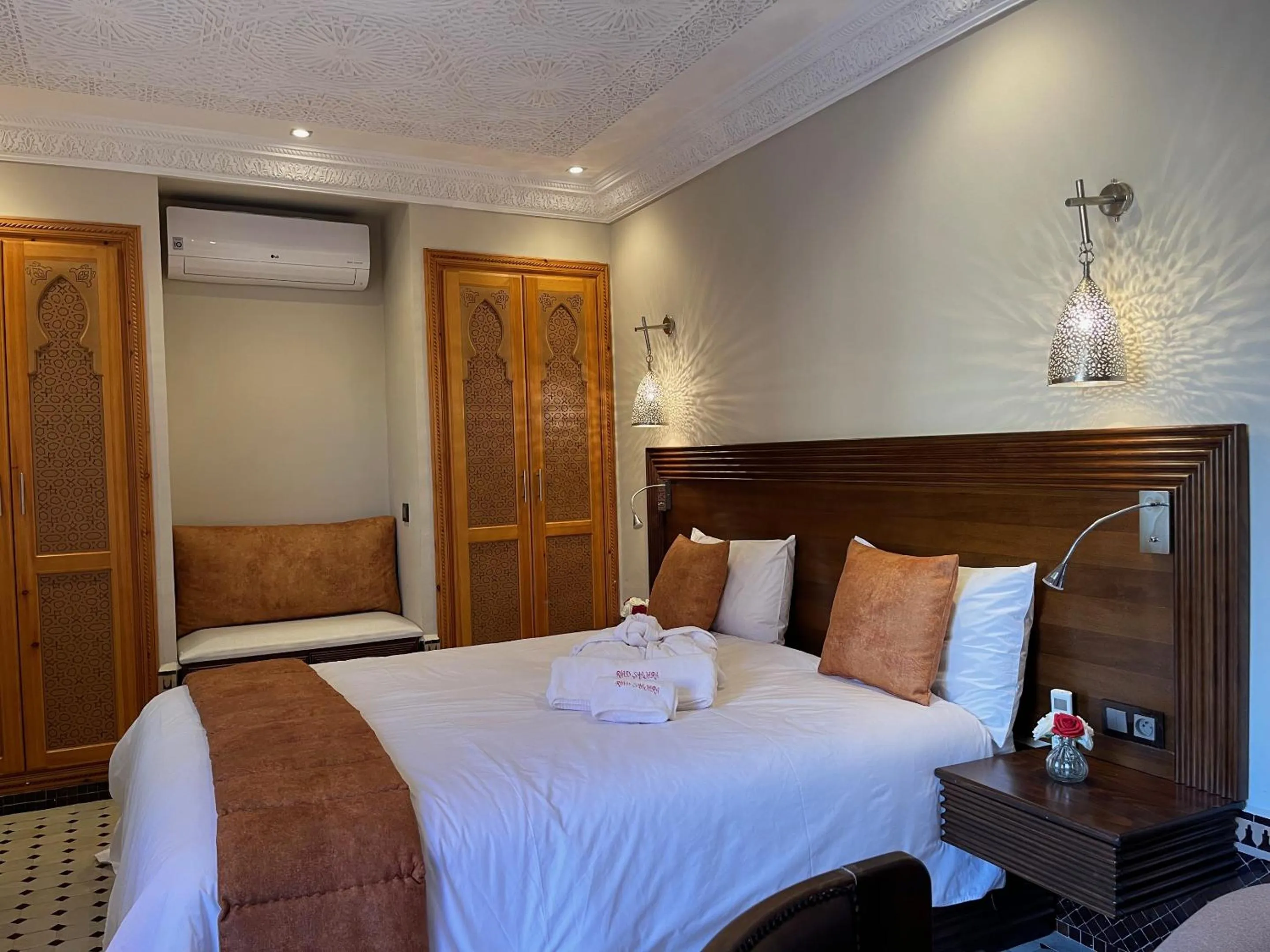 Bedroom, Bed in RIAD SHAJARA