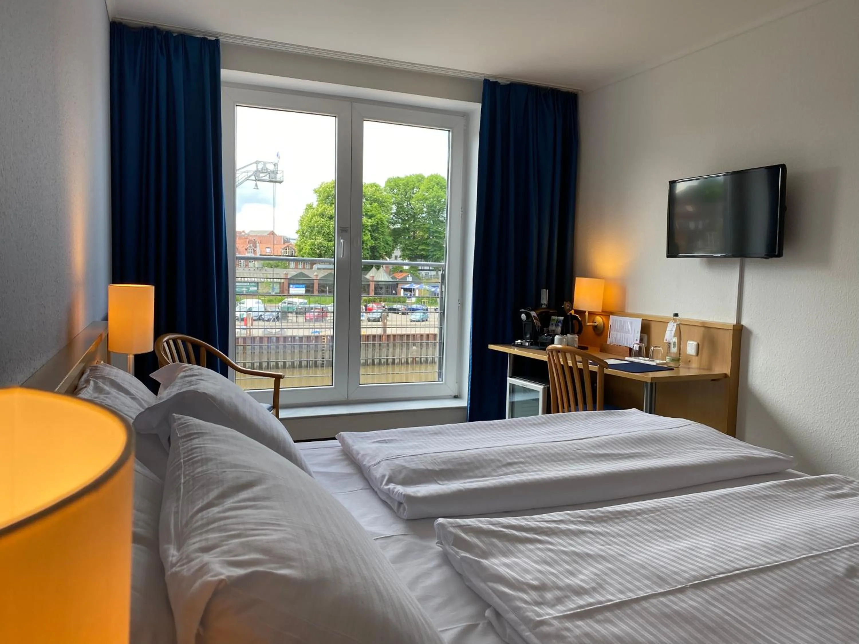 Bed in Hotel Stadthafen Stade