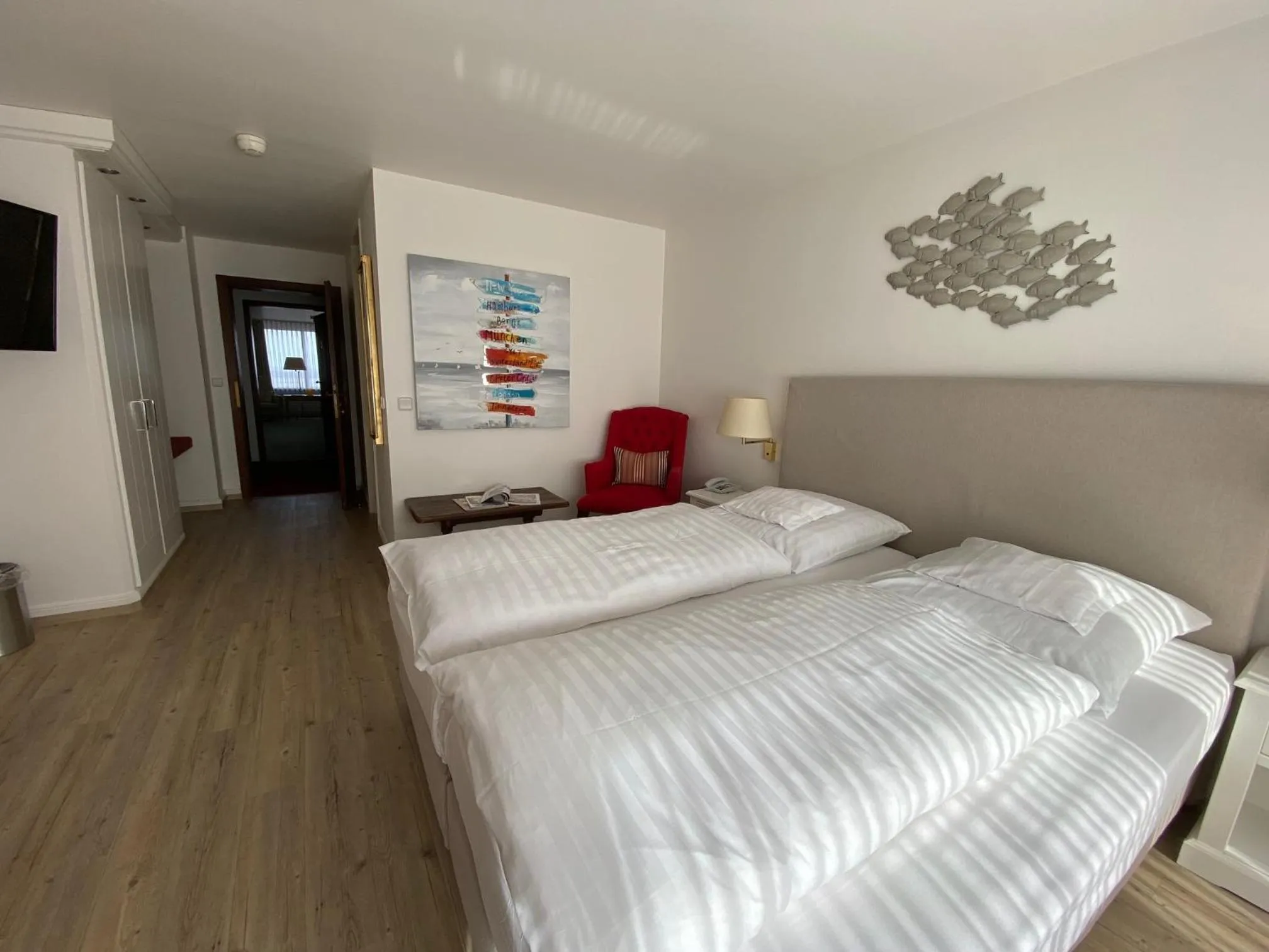 Bed in Hotel Wünschmann