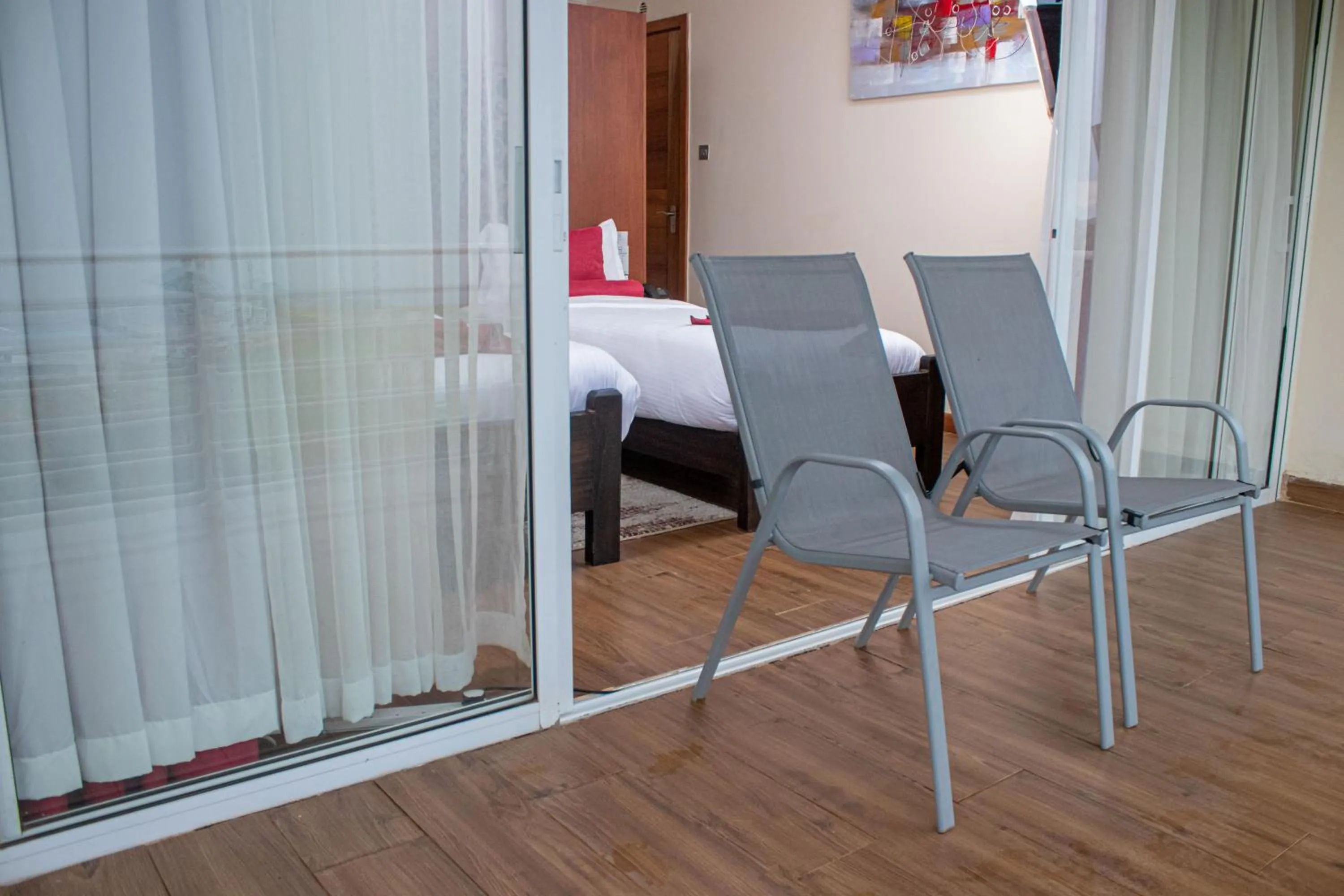 Seating area in Lake Elementaita Mountain Lodge