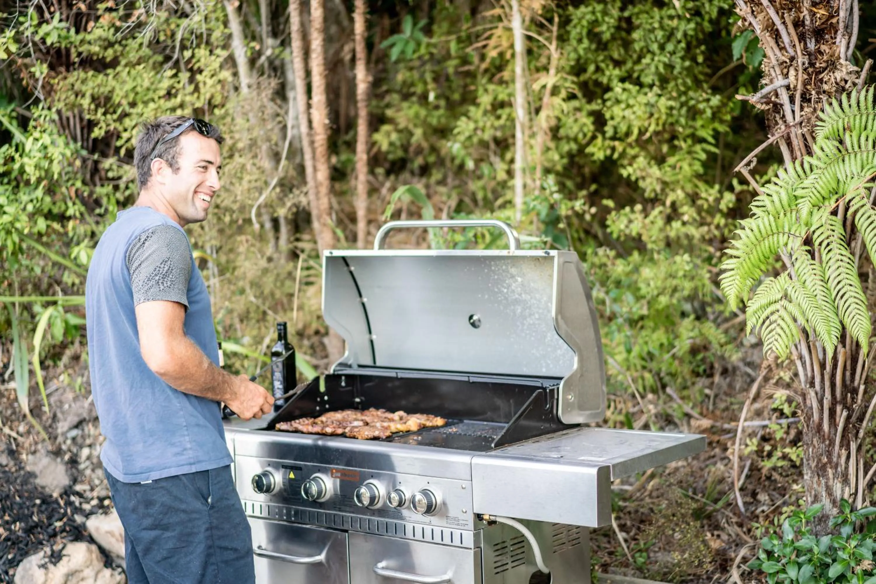 BBQ facilities in Tui & Nikau Cabins
