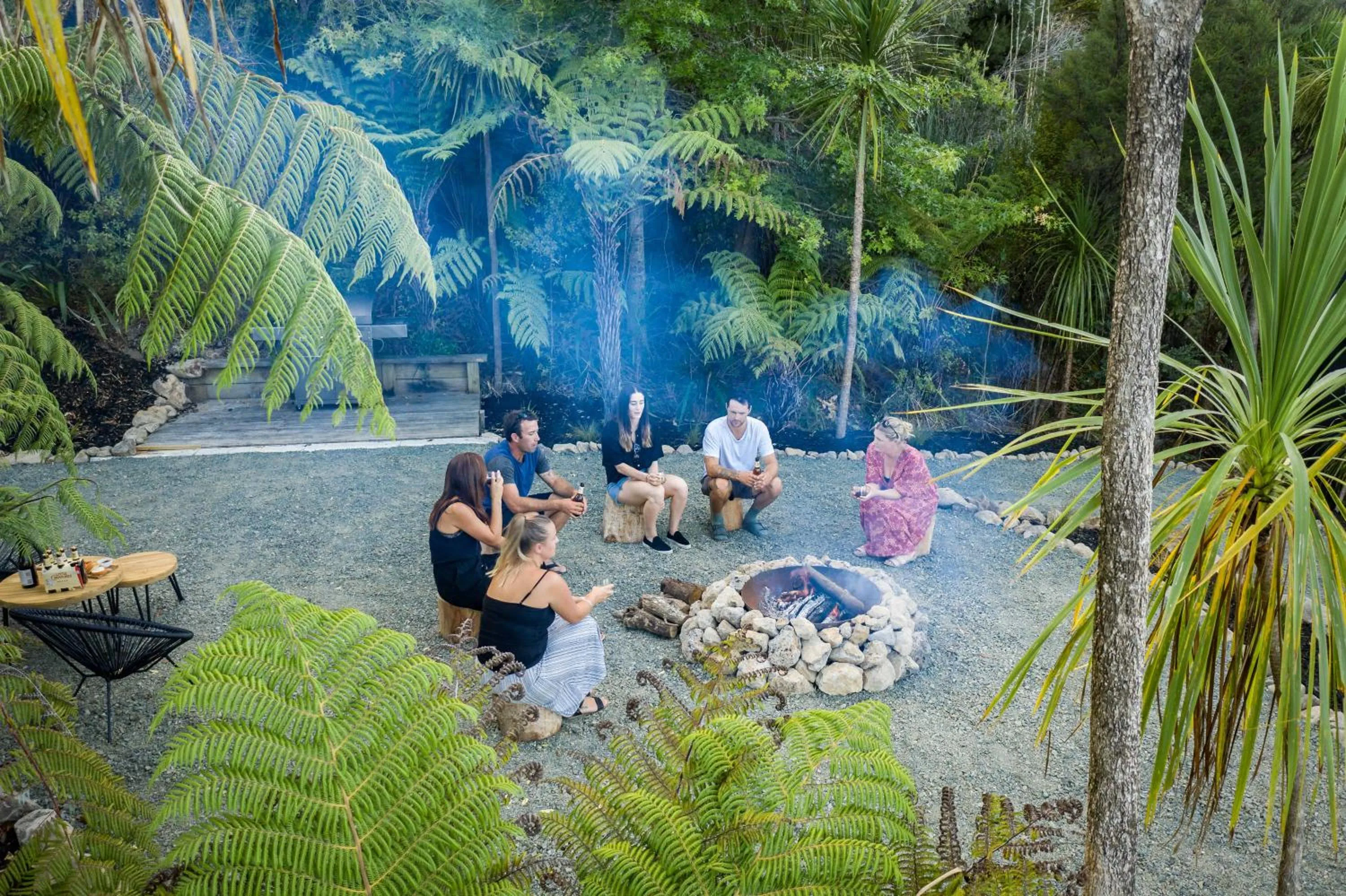 Garden in Tui & Nikau Cabins